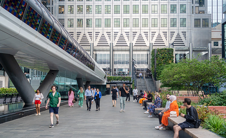 Canary Wharf area view