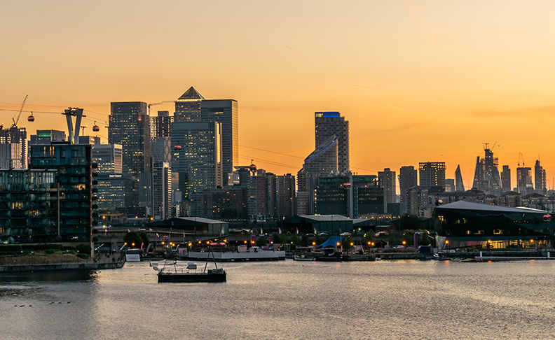 Royal Docks area view