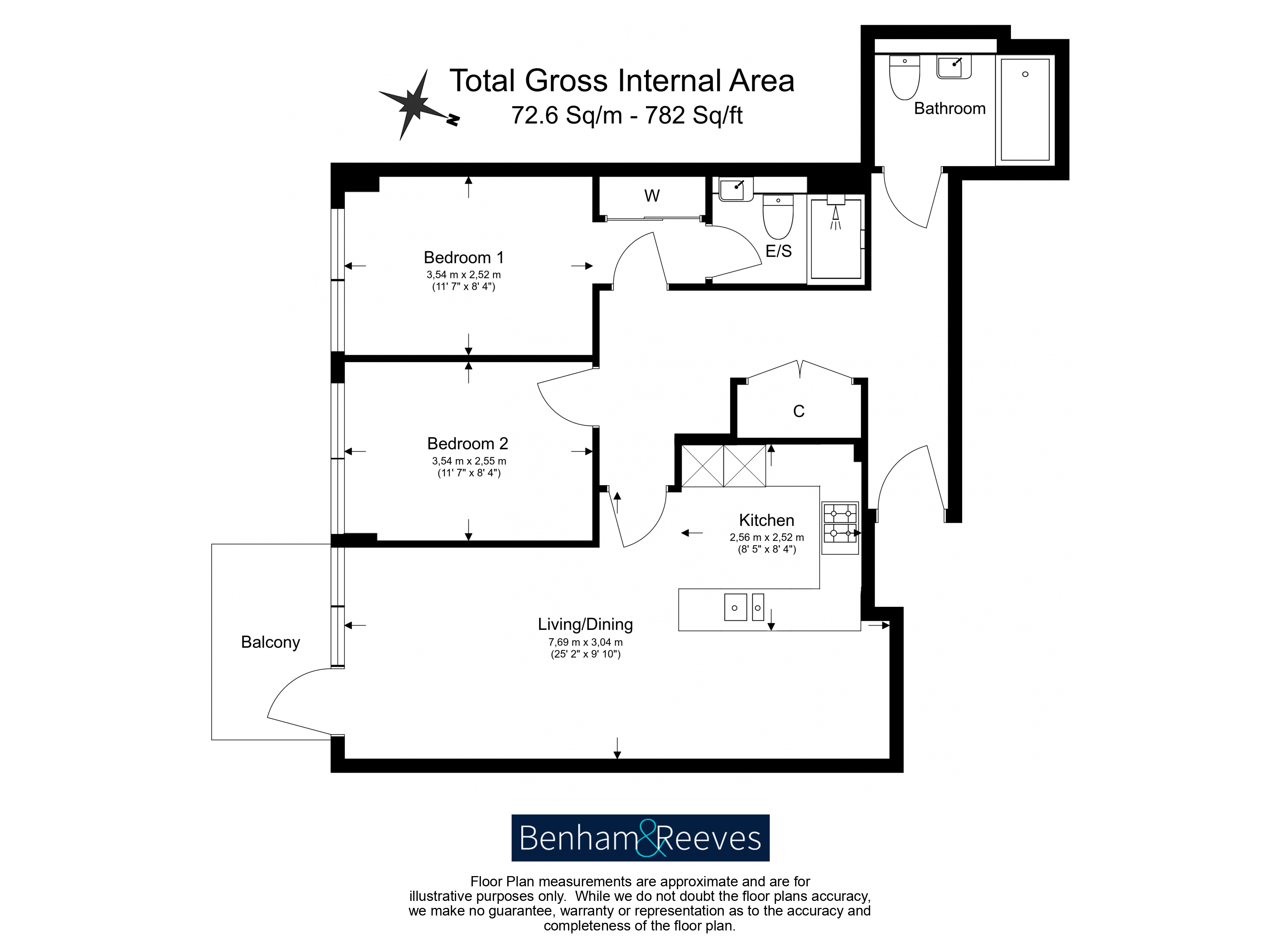 2 bedrooms flat to rent in Longfield Avenue, Ealing, W5-Floorplan