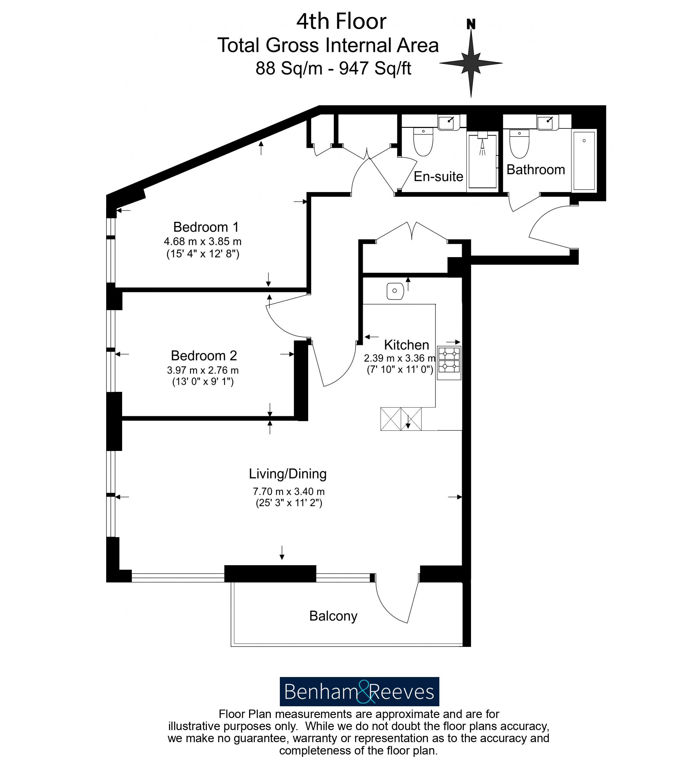 2 bedrooms flat to rent in Filmworks Walk, Ealing, W5-Floorplan