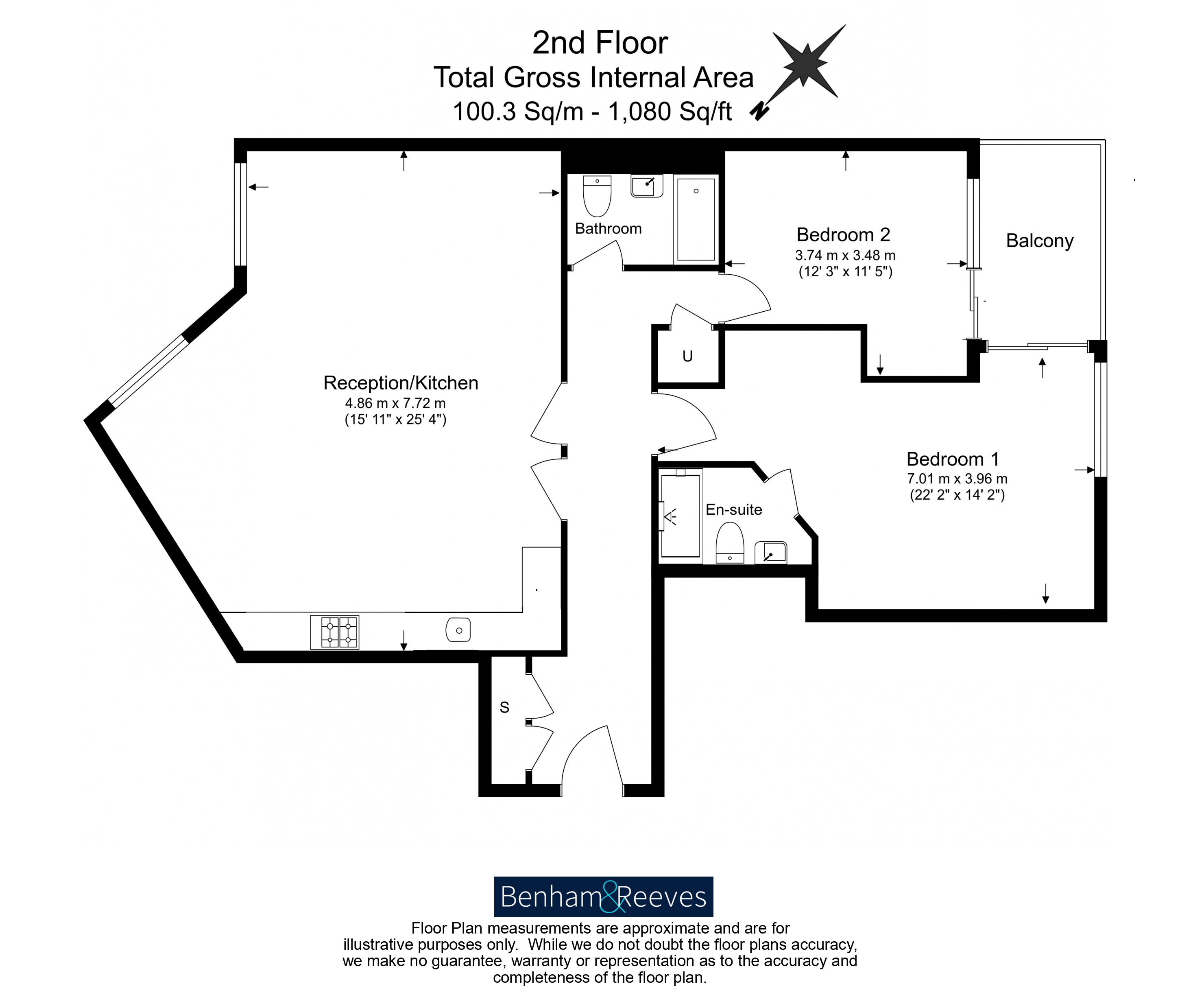 2 bedrooms flat to rent in St. Marys Road, Ealing, W5-Floorplan