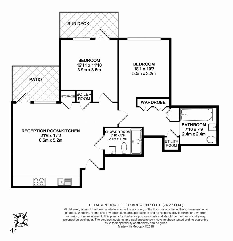 2 bedrooms flat to rent in Queens Wharf, Hammersmith, W6-Floorplan