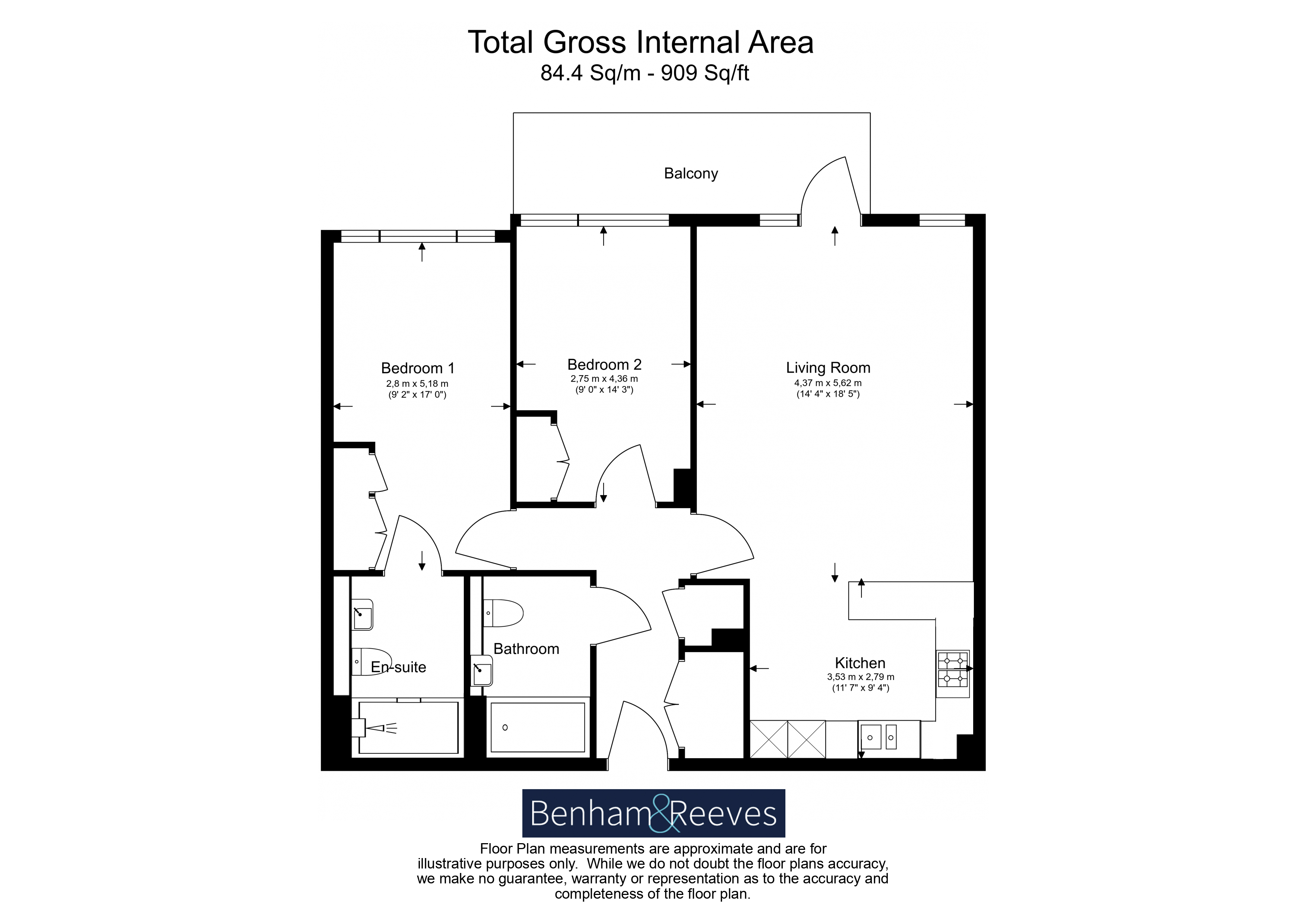 2  bedrooms flat to rent in Faulkner House, Fulham Reach, W6-Floorplan