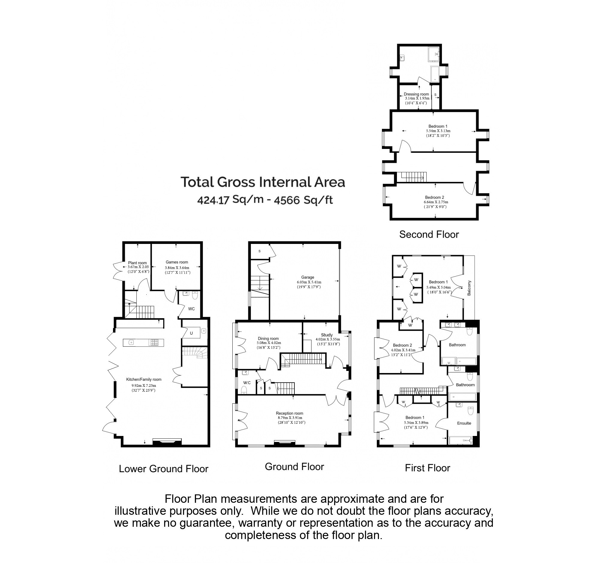 5  bedrooms house to rent in Copse Hill, Hammersmith, SW20-Floorplan