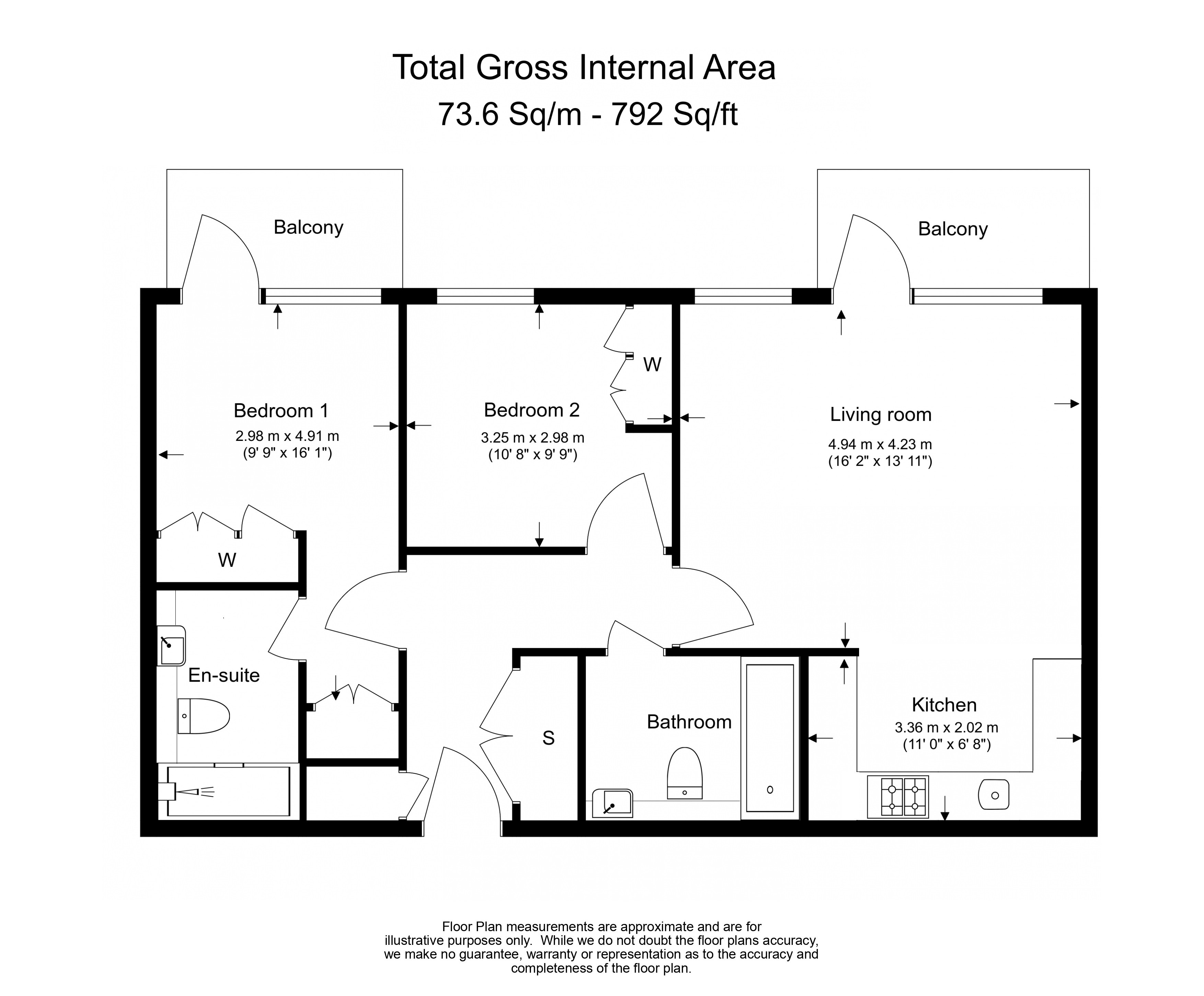 2 bedrooms flat to rent in Tierney Lane, Fulham Reach, W6-Floorplan