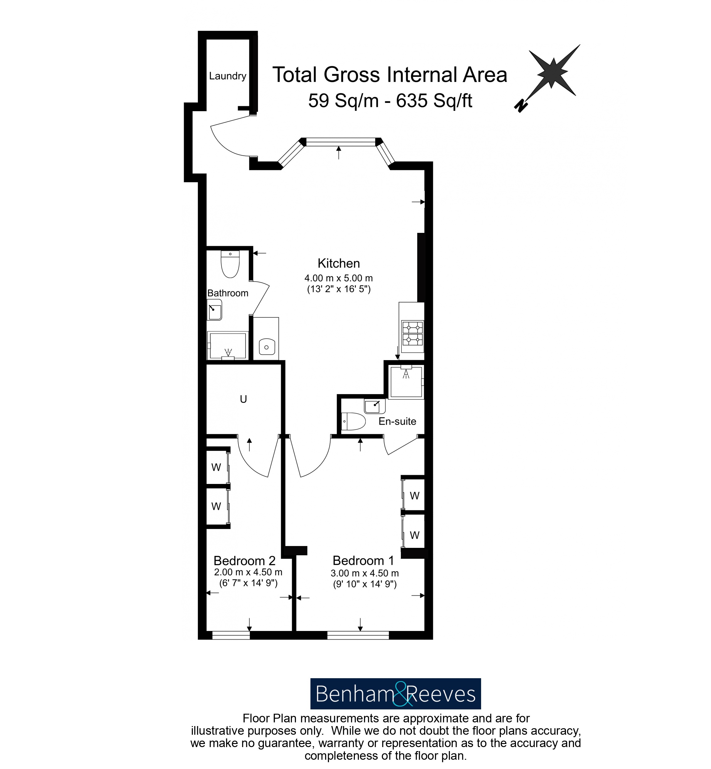 2 bedrooms flat to rent in Southerton Road, Hammersmith, W6-Floorplan