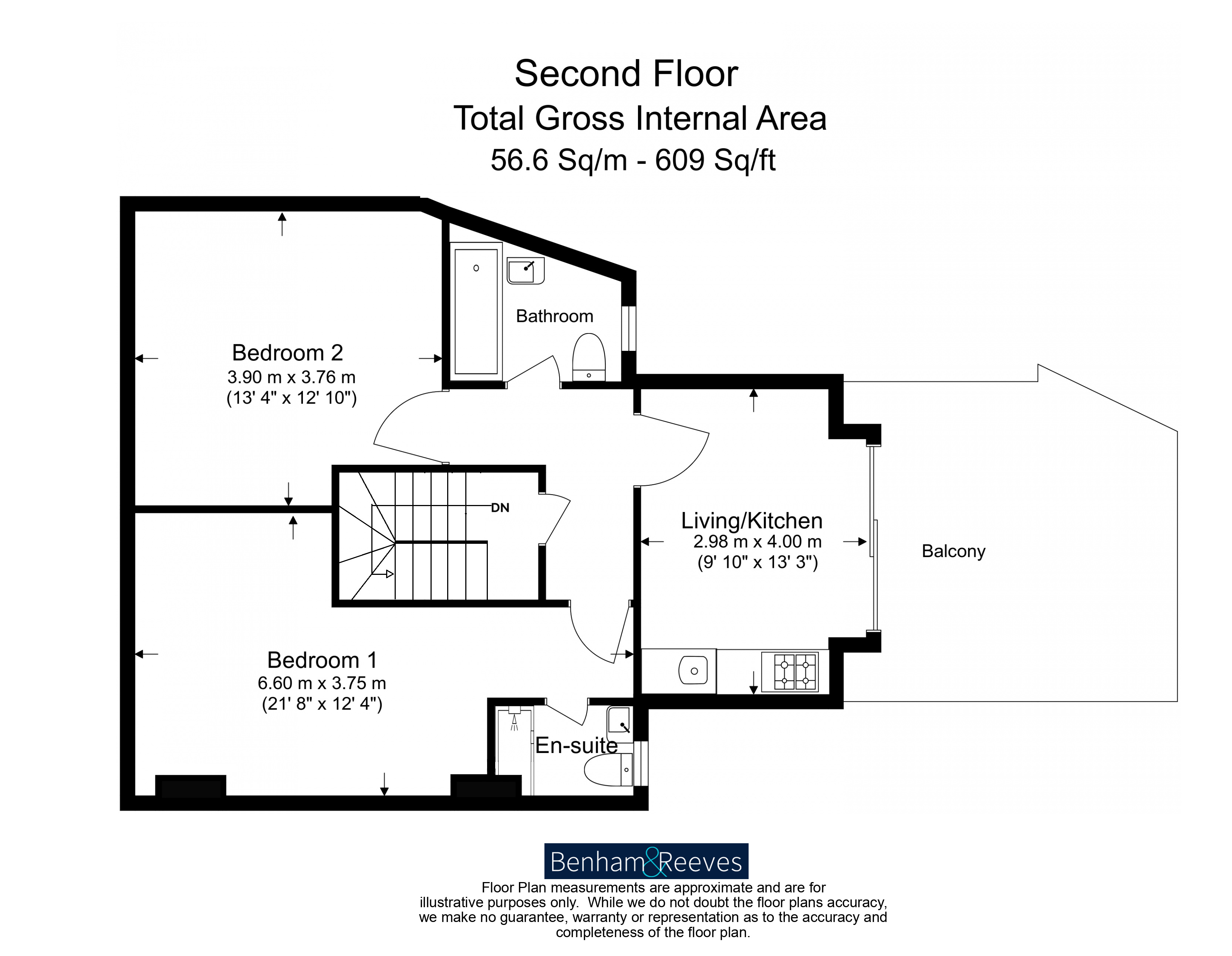 2 bedrooms flat to rent in Disraeli Road, Hammersmith, SW15-Floorplan