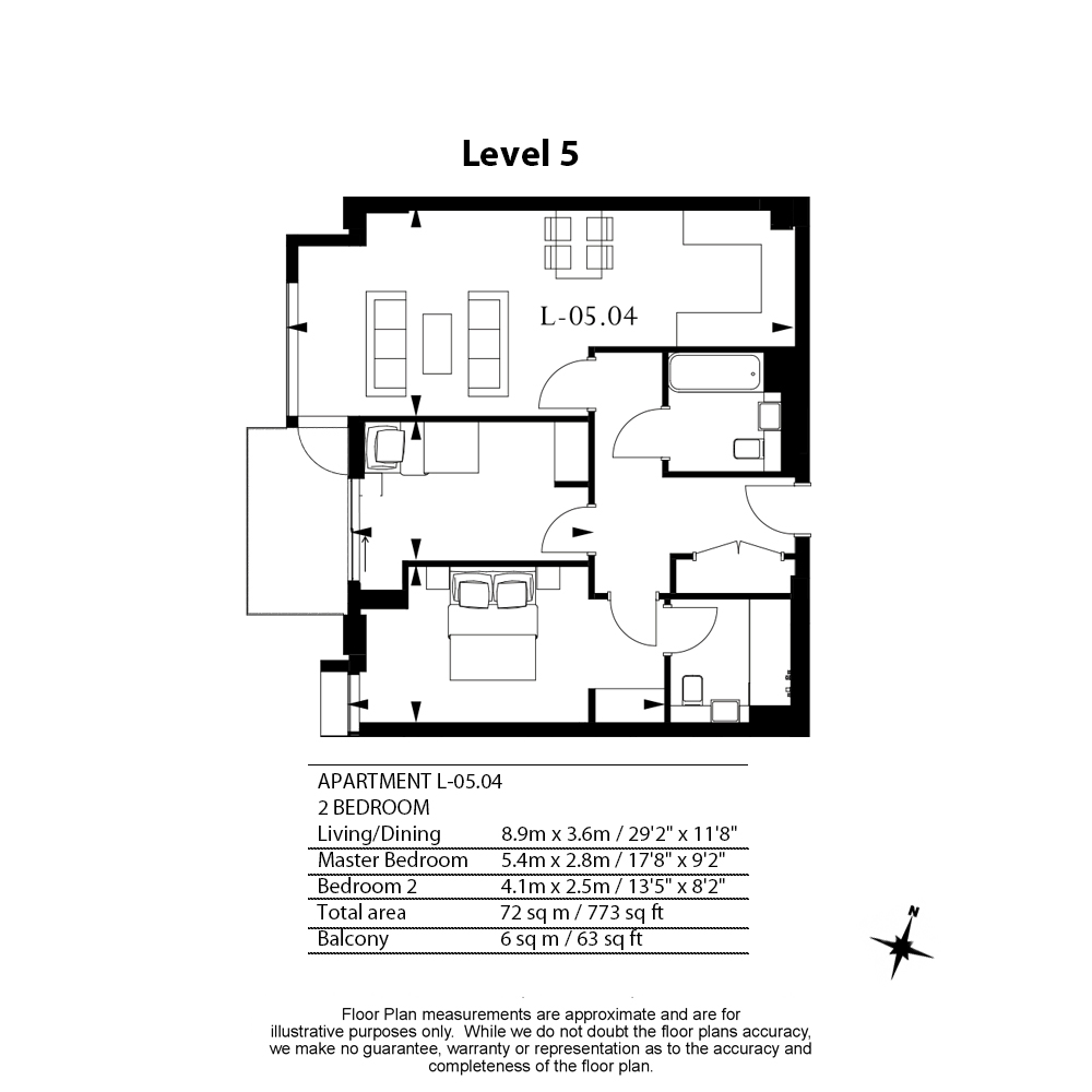 2 bedrooms flat to rent in Lavender Place, Royal Mint Gardens, E1-Floorplan