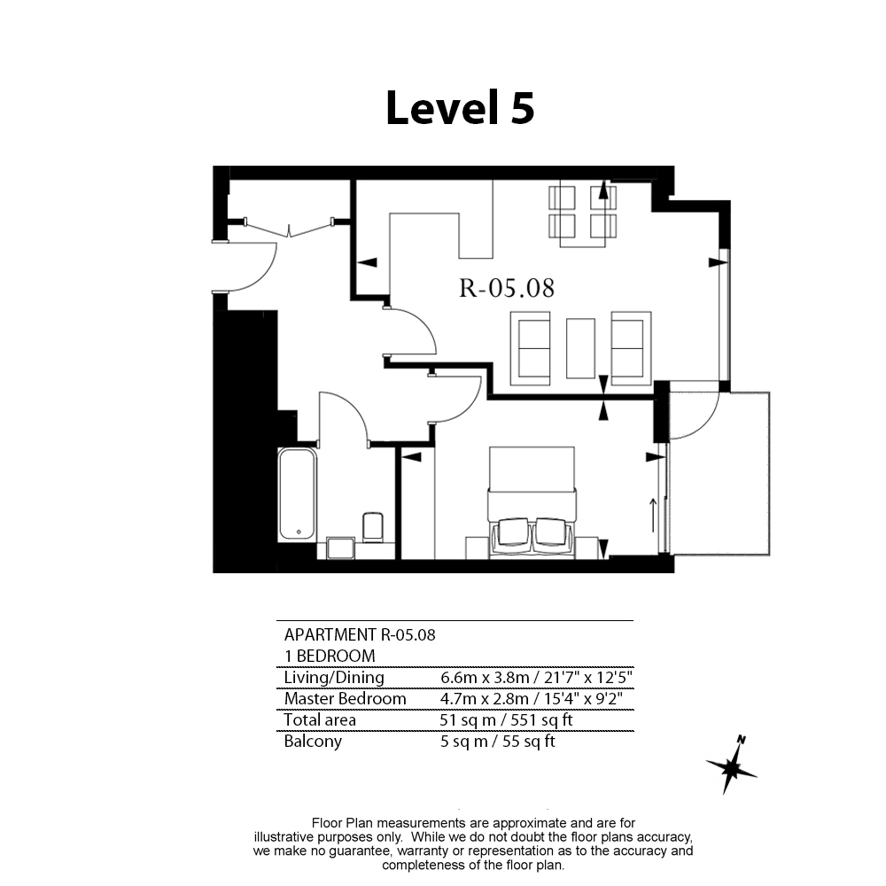 1 bedroom flat to rent in Rosemary Place, Royal Mint Gardens, E1-Floorplan