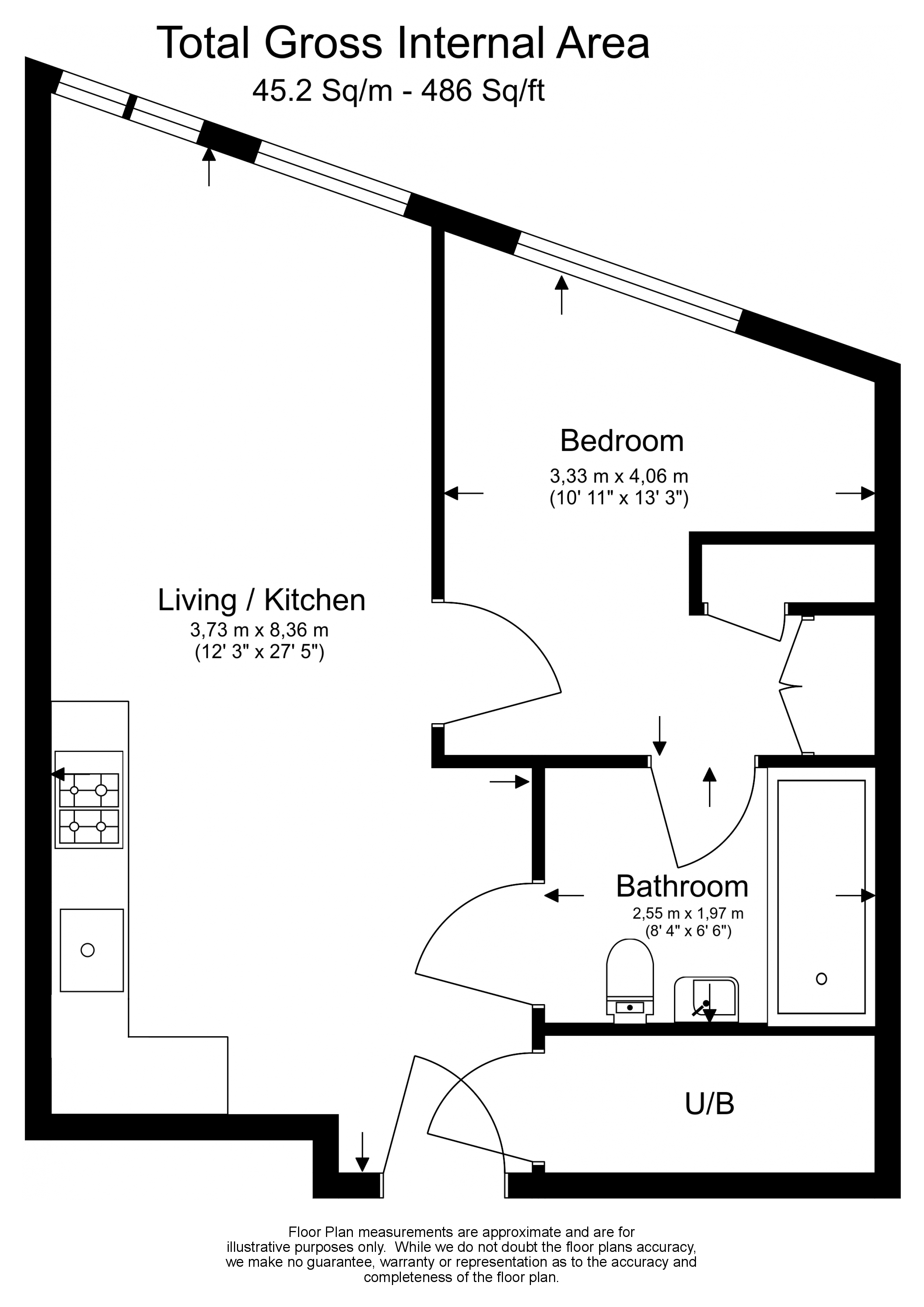 1 bedroom flat to rent in Emery Way, Wapping, E1W-Floorplan