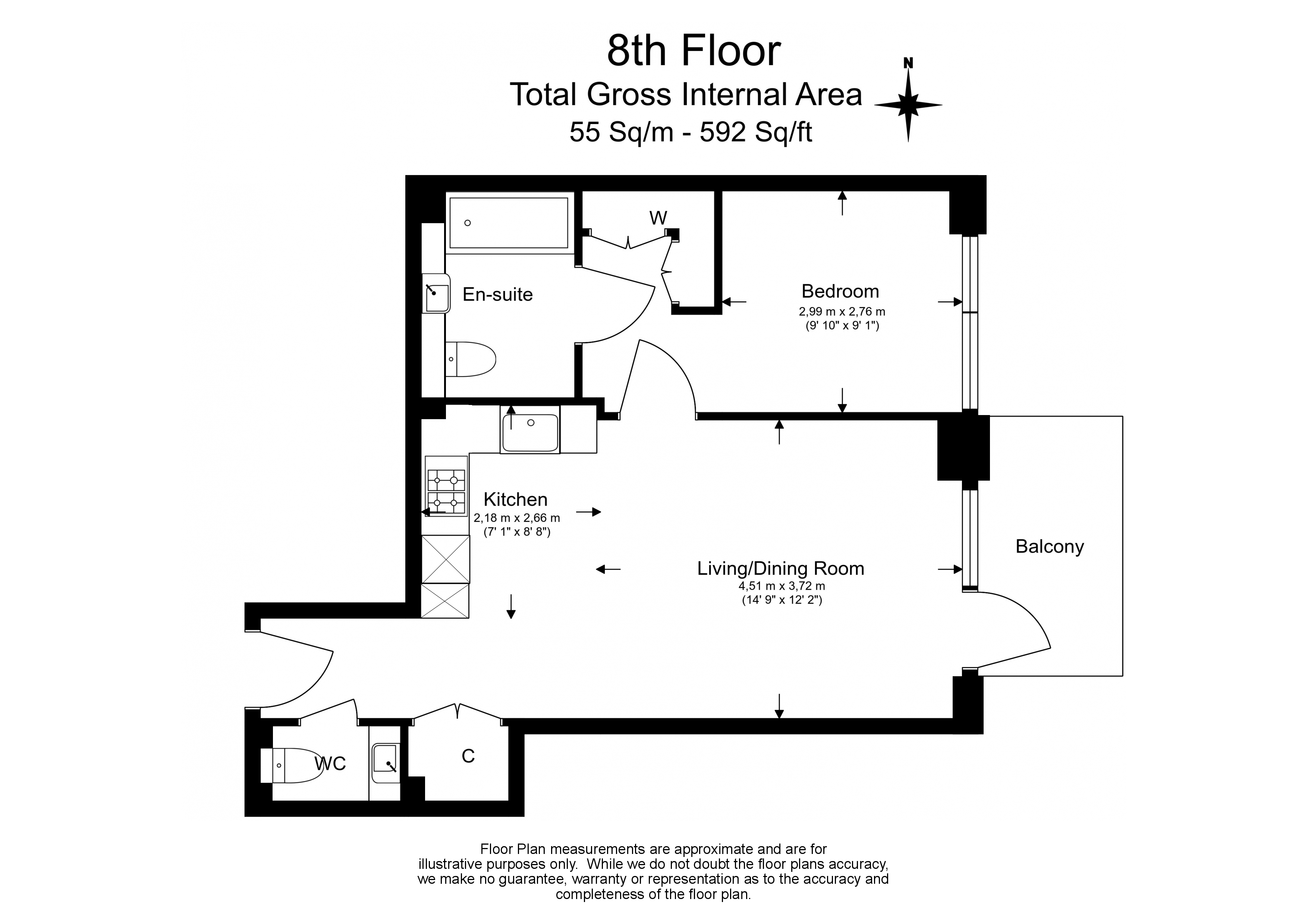 1 bedroom flat to rent in Cashmere Wharf, Gauging Square, E1W-Floorplan