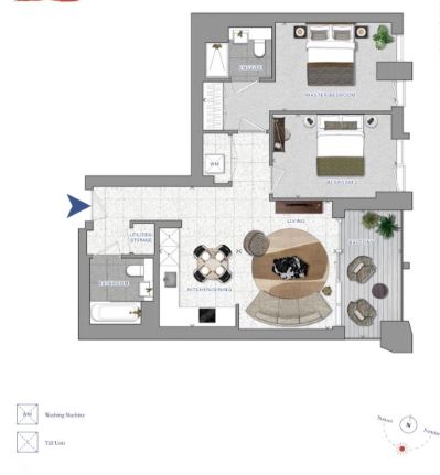 2 bedrooms flat to rent in Bouchon Point, Whitechapel, E1-Floorplan