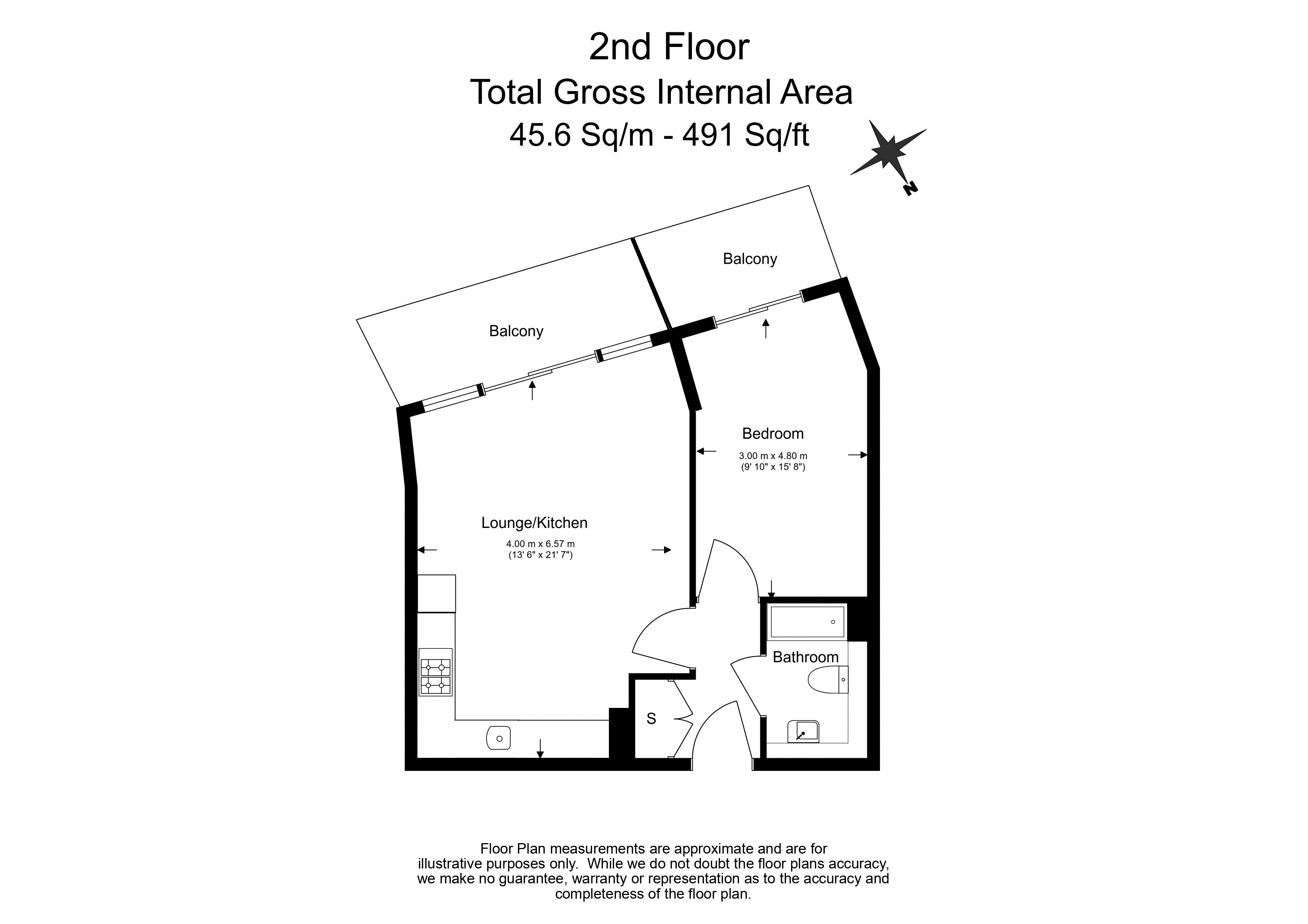 1 bedroom flat to rent in Montreal House, Surrey Quays Road, SE16-Floorplan