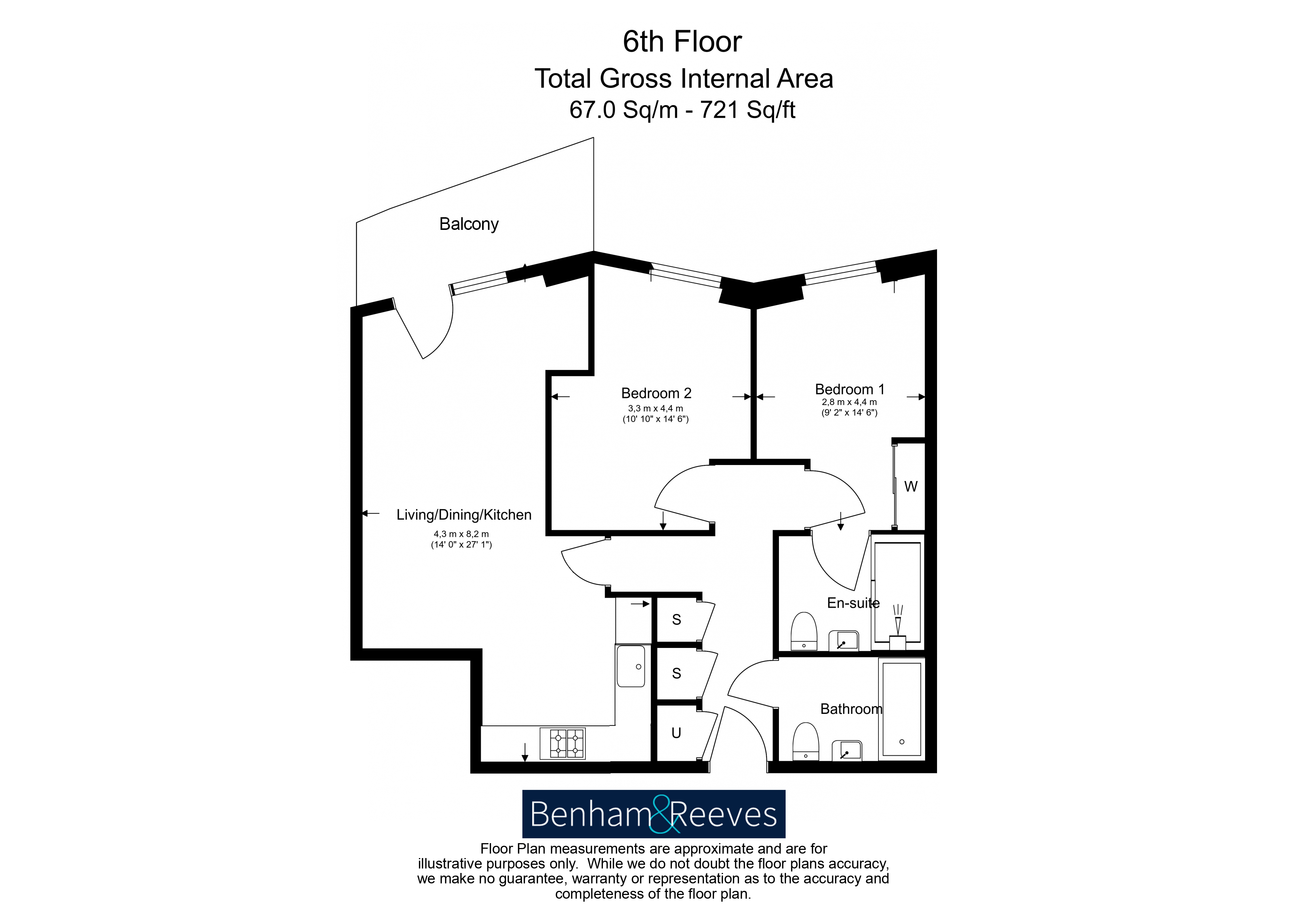 2 bedrooms flat to rent in Gordian Apartments, Greenwich, SE10-Floorplan