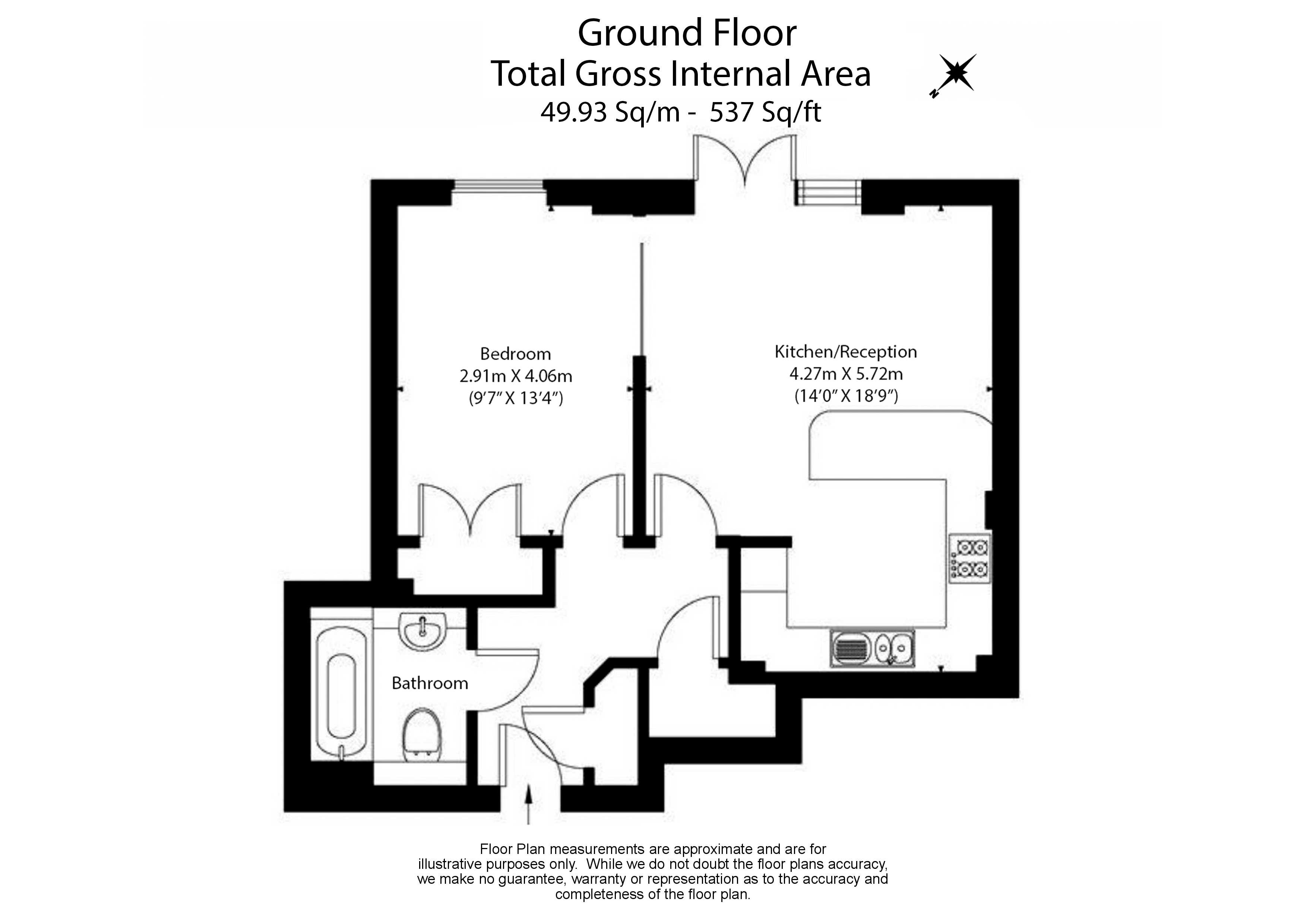 1 bedroom flat to rent in Brentford Lock, Brentford Lock,TW8-Floorplan