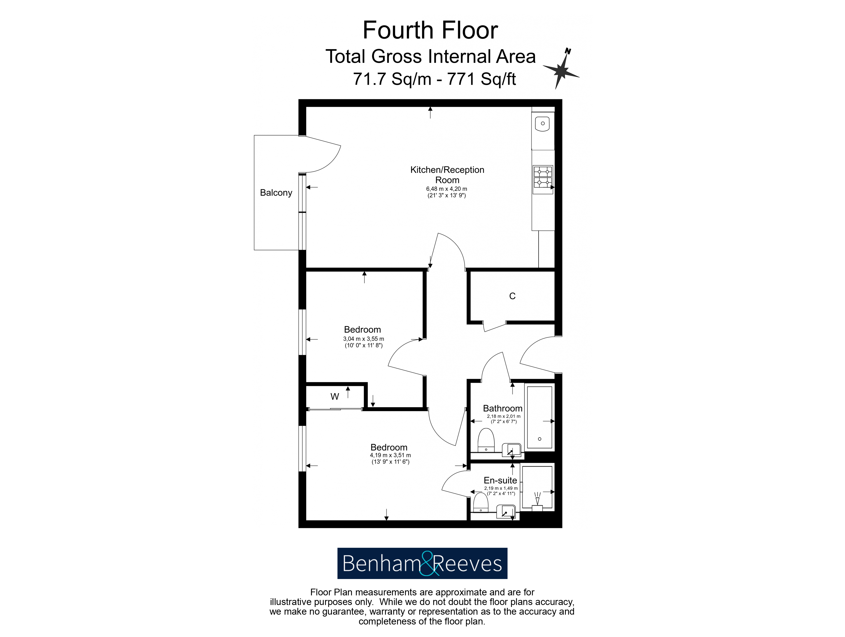 2 bedrooms flat to rent in Myrtle Court, Baltic Avenue, TW8-Floorplan