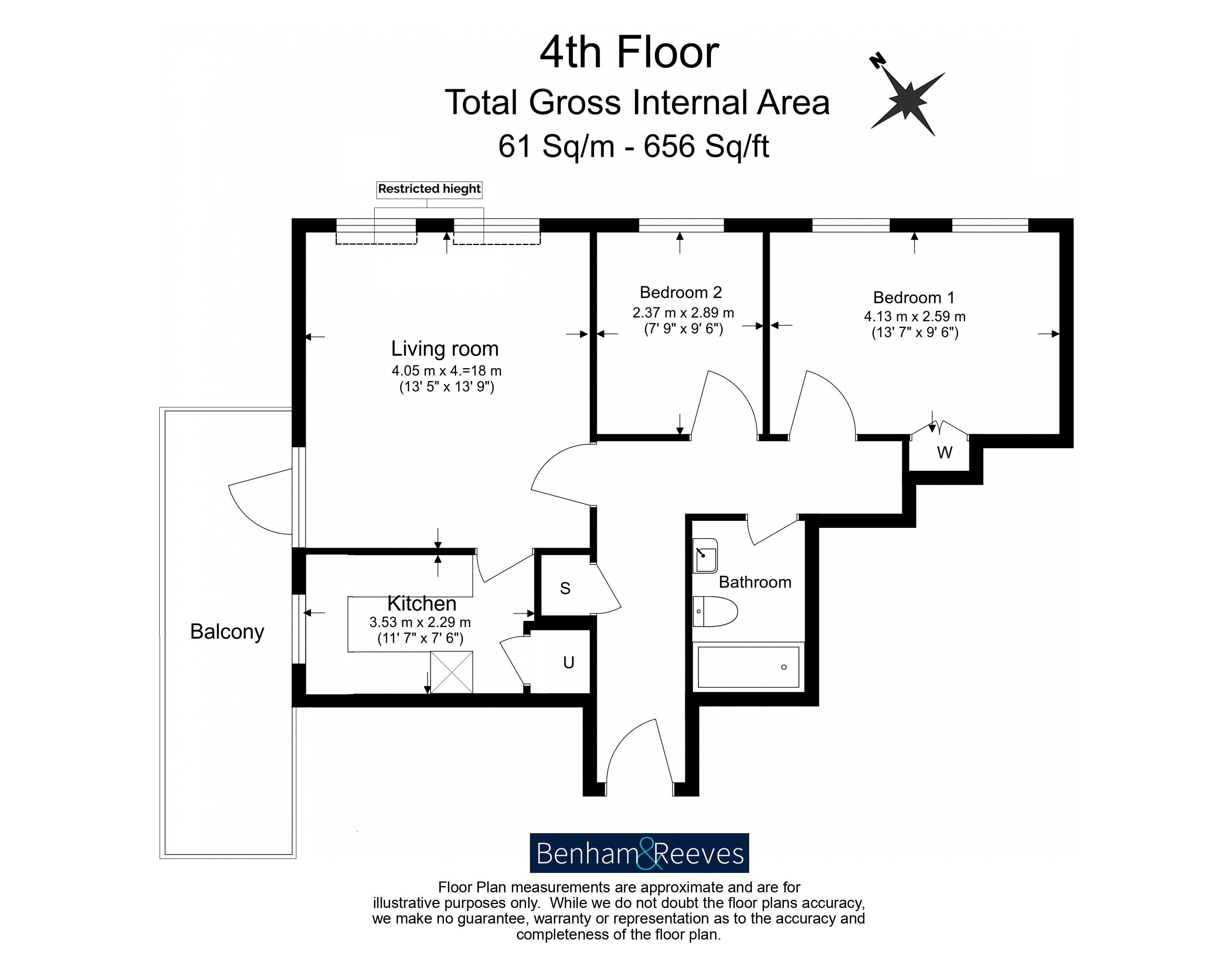 2 bedrooms flat to rent in Netherhall Gardens, Hampstead, NW3-Floorplan