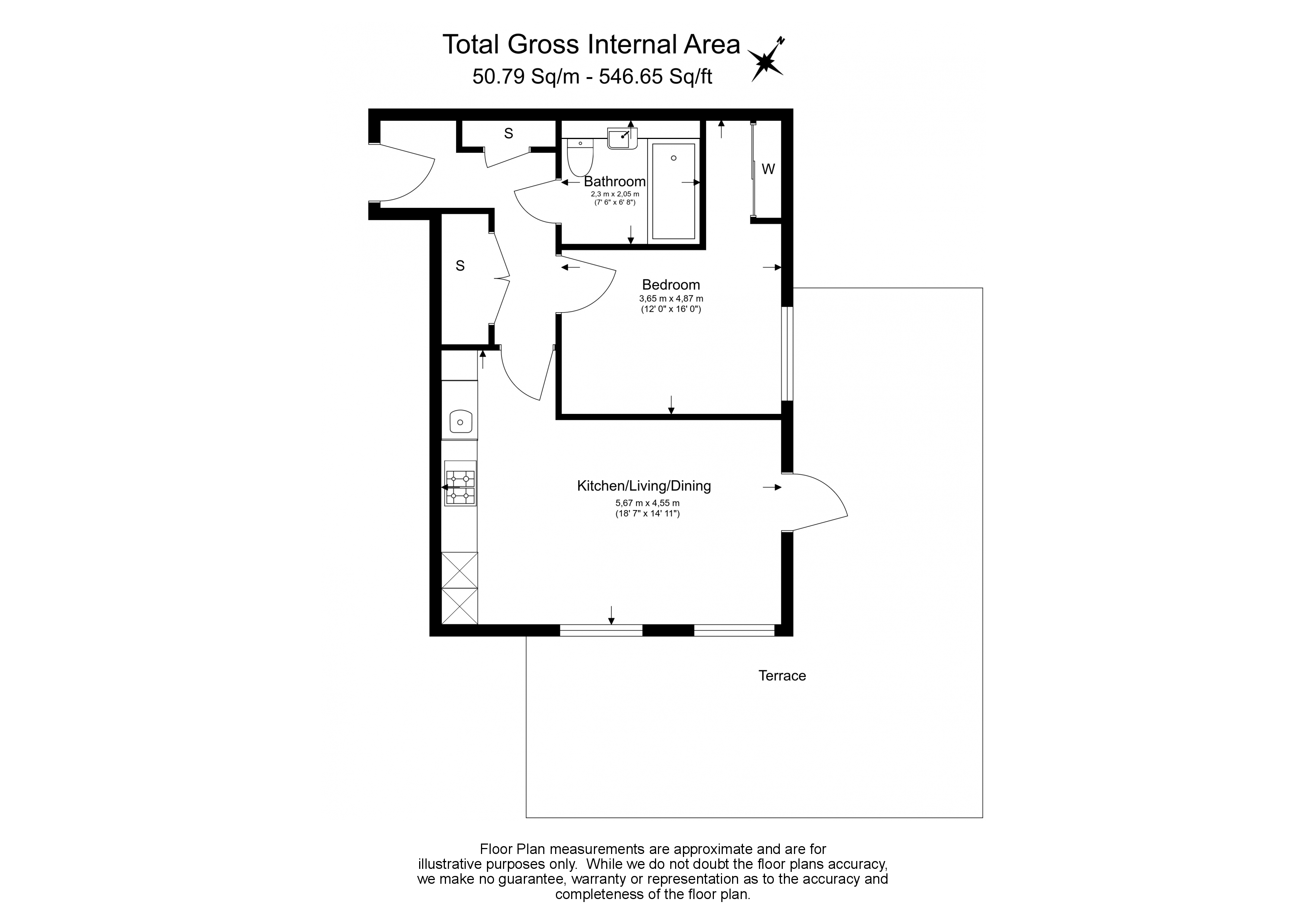 1 bedroom flat to rent in Dodson House, Hampstead, NW7-Floorplan