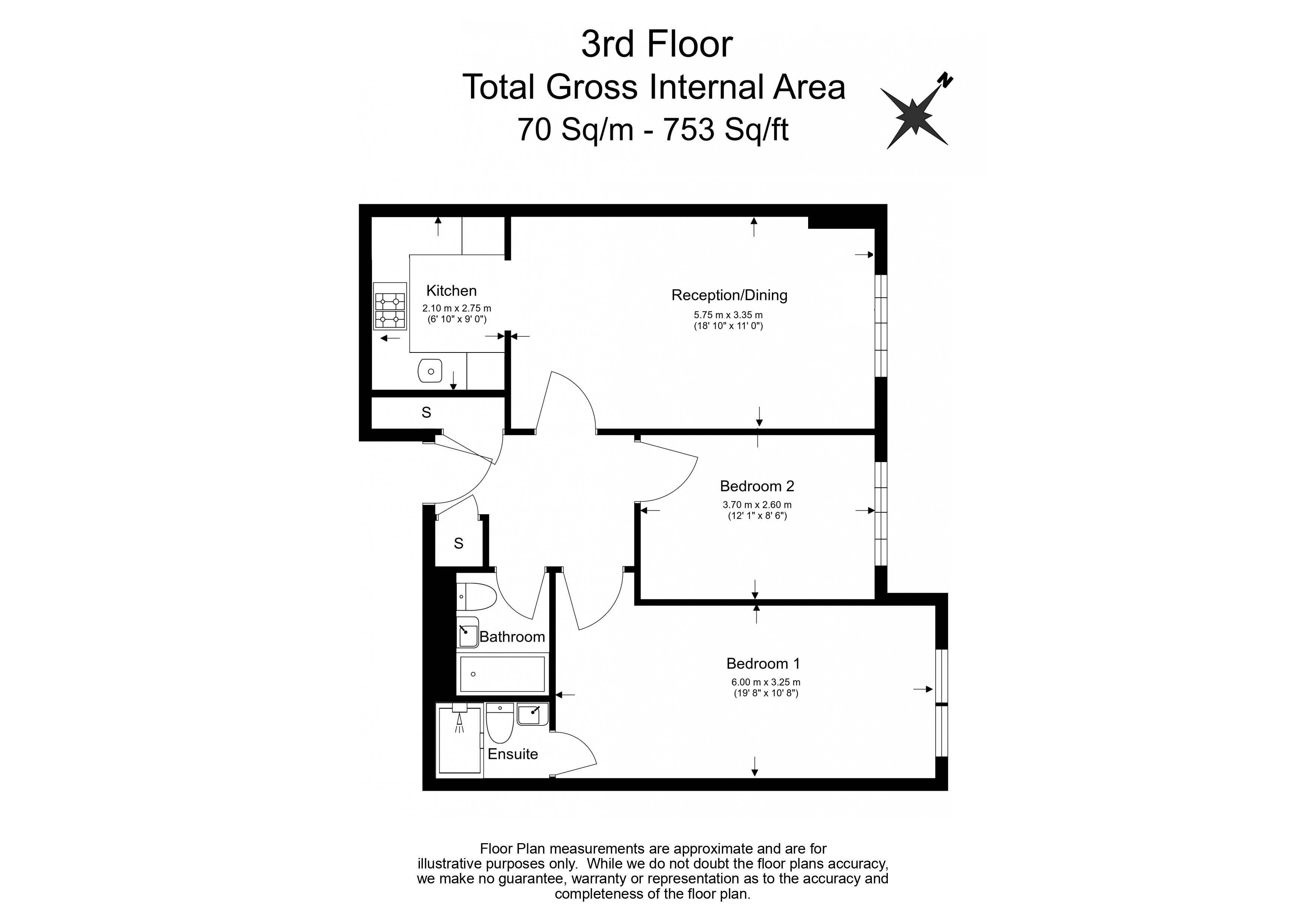 2 bedrooms flat to rent in Royal Drive, Friern Barnet, N11-Floorplan