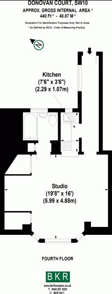 Studio flat to rent in Drayton Gardens, Chelsea SW10-Floorplan