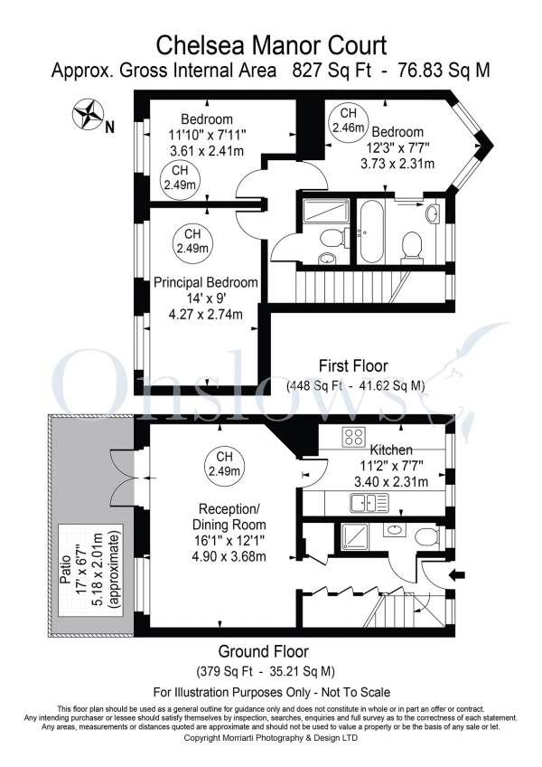 3 bedrooms flat to rent in Chelsea Manor Court, Chelsea, SW3-Floorplan