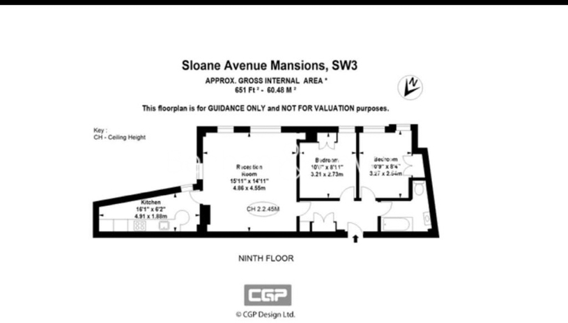 2  bedrooms flat to rent in Sloane Avenue Mansions, Chelsea SW3-Floorplan