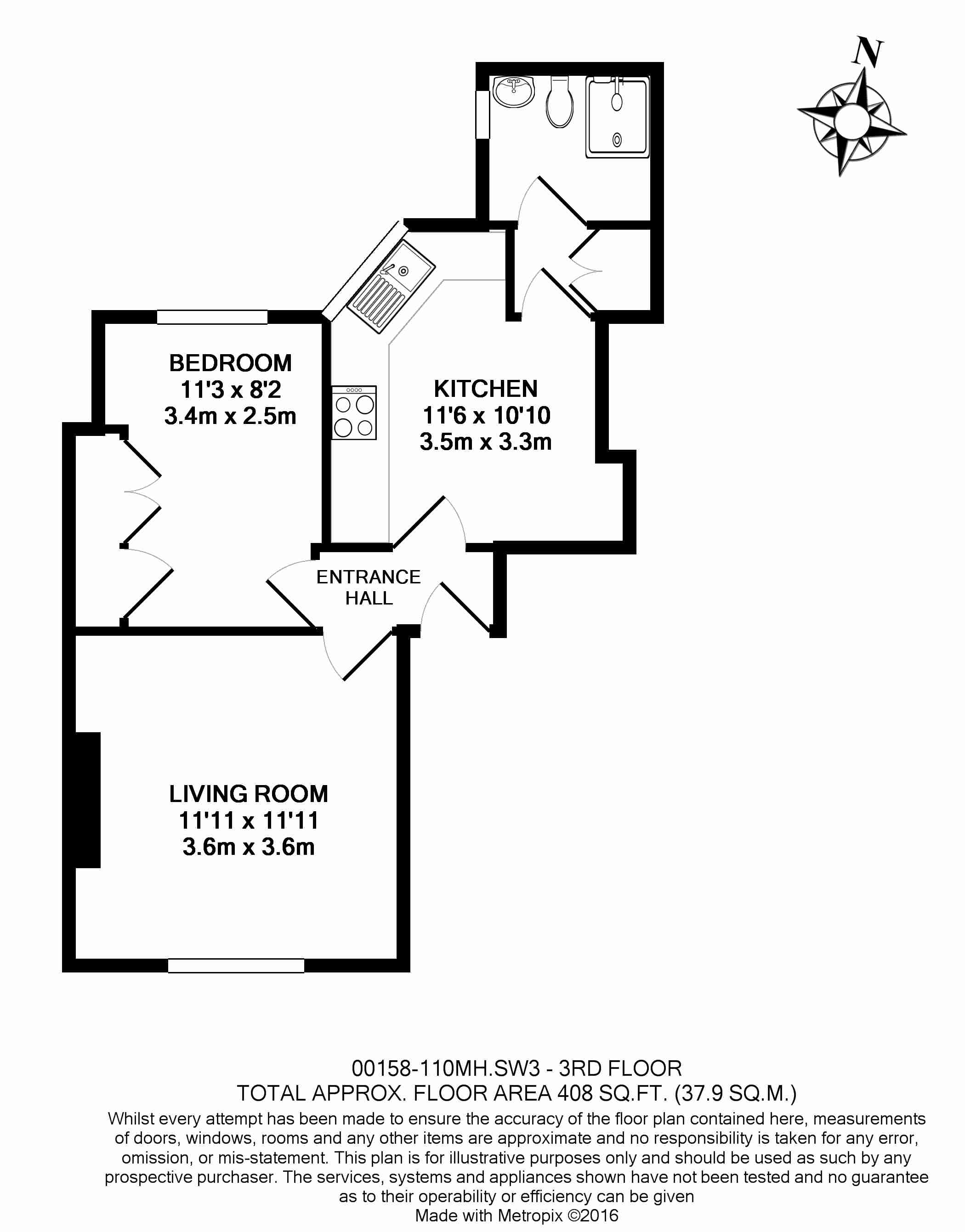 1 bedroom flat to rent in The Marlborough, Chelsea, SW3-Floorplan