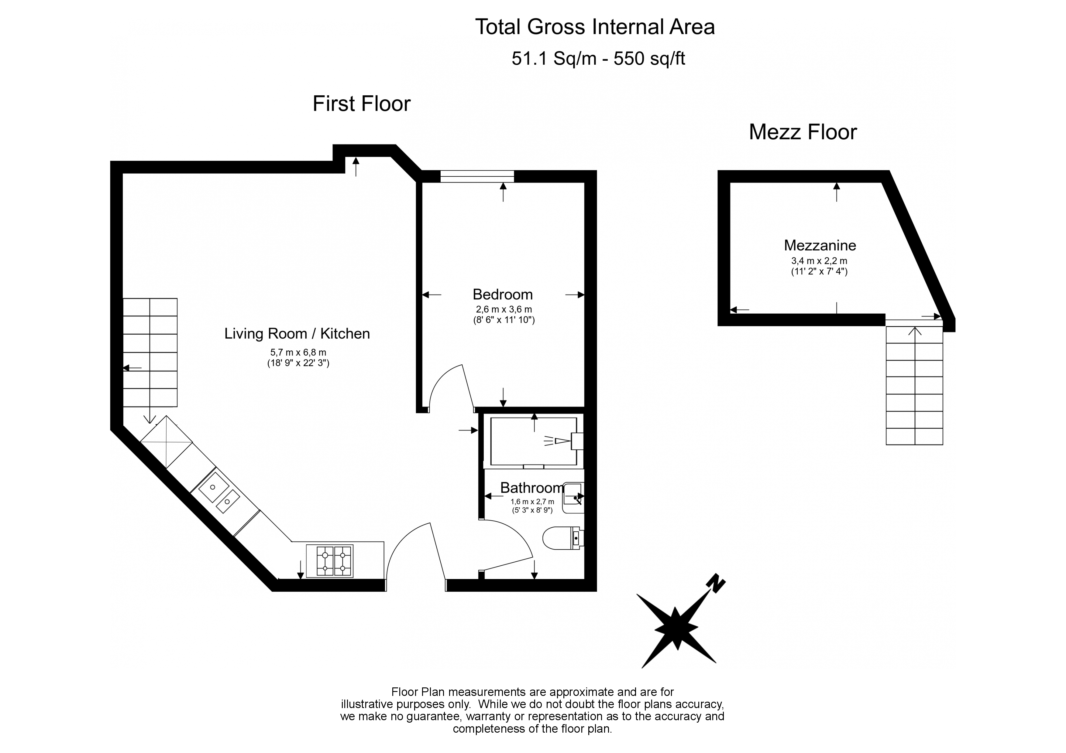 1 bedroom flat to rent in Longridge Road, Earls Court, SW5-Floorplan