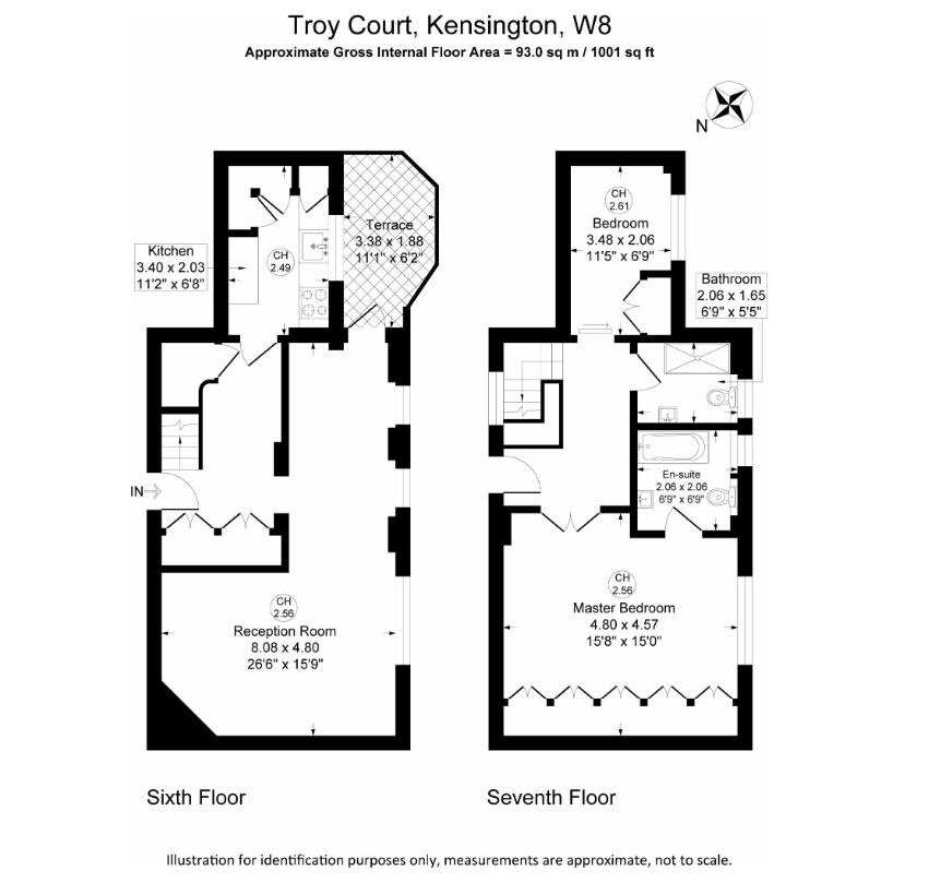 2 bedrooms flat to rent in Troy Court, Kensington High Street, W8-Floorplan