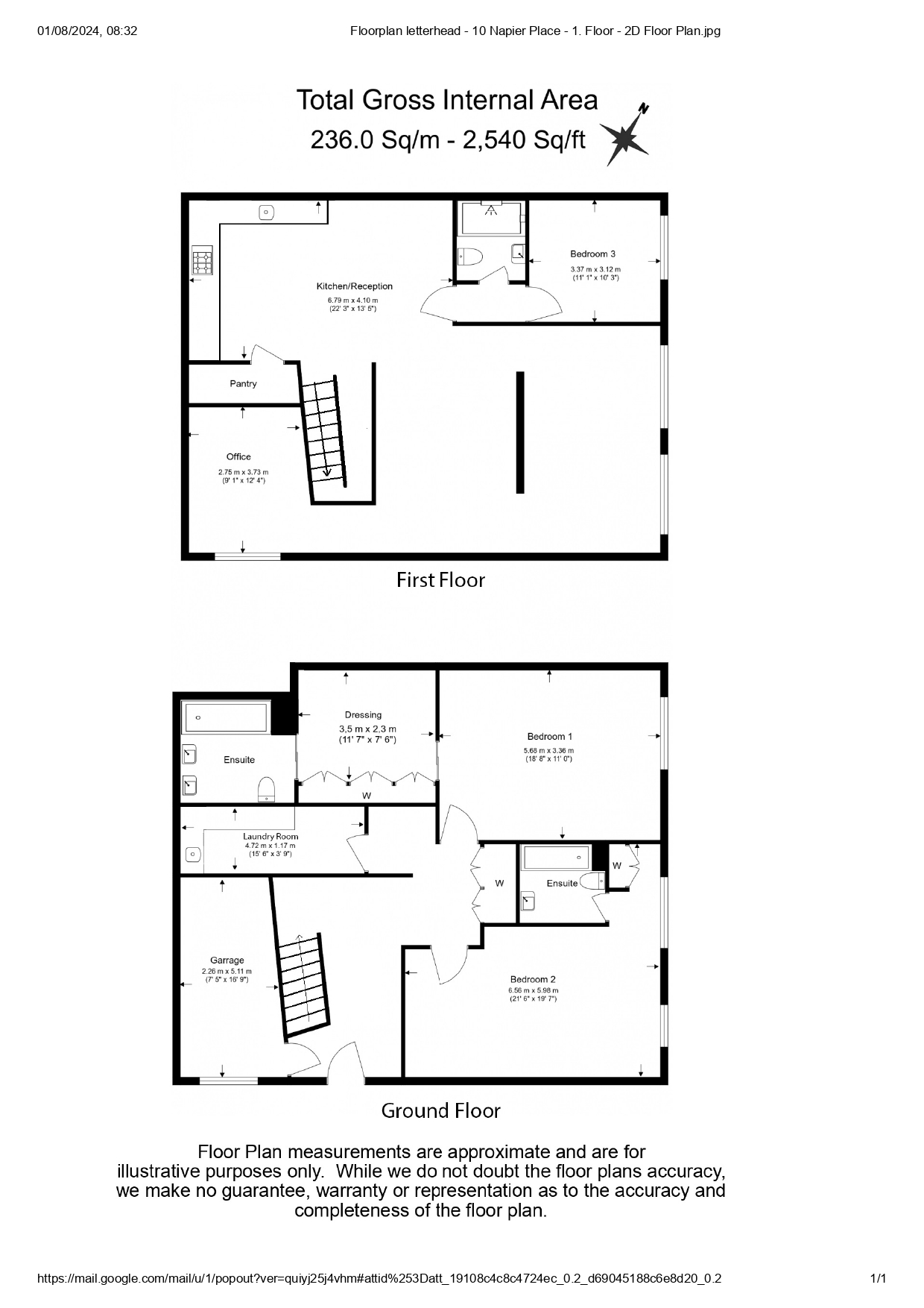 3 bedrooms house to rent in Napier Place, Kensington, W14-Floorplan