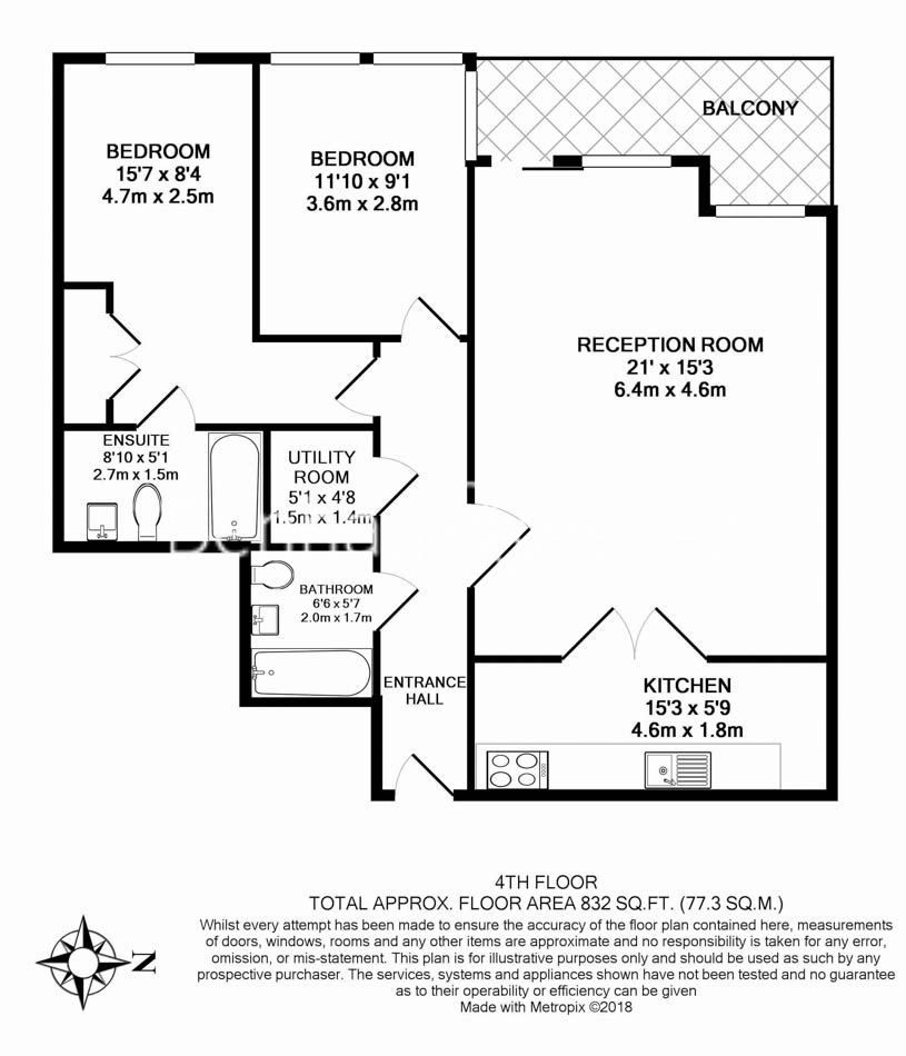 2 bedrooms flat to rent in Heritage Avenue, Colindale, NW9-Floorplan