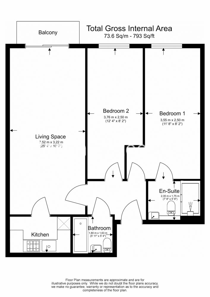 2 bedrooms flat to rent in Heritage Avenue, Colindale, NW9-Floorplan