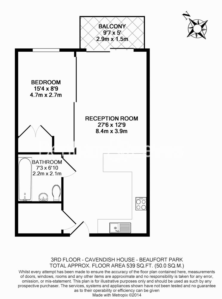 1  bedroom flat to rent in Boulevard Drive, Colindale, NW9-Floorplan