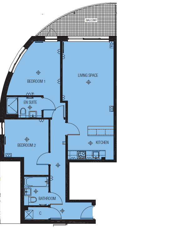 2 bedrooms flat to rent in Heritage Avenue, Colindale, NW9-Floorplan