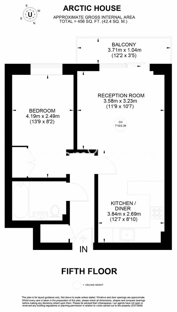 1 bedroom flat to rent in Heritage Avenue, Colindale, NW9-Floorplan