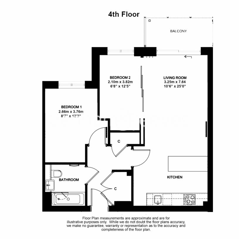 2 bedrooms flat to rent in Boulevard Drive, Colindale, NW9-Floorplan