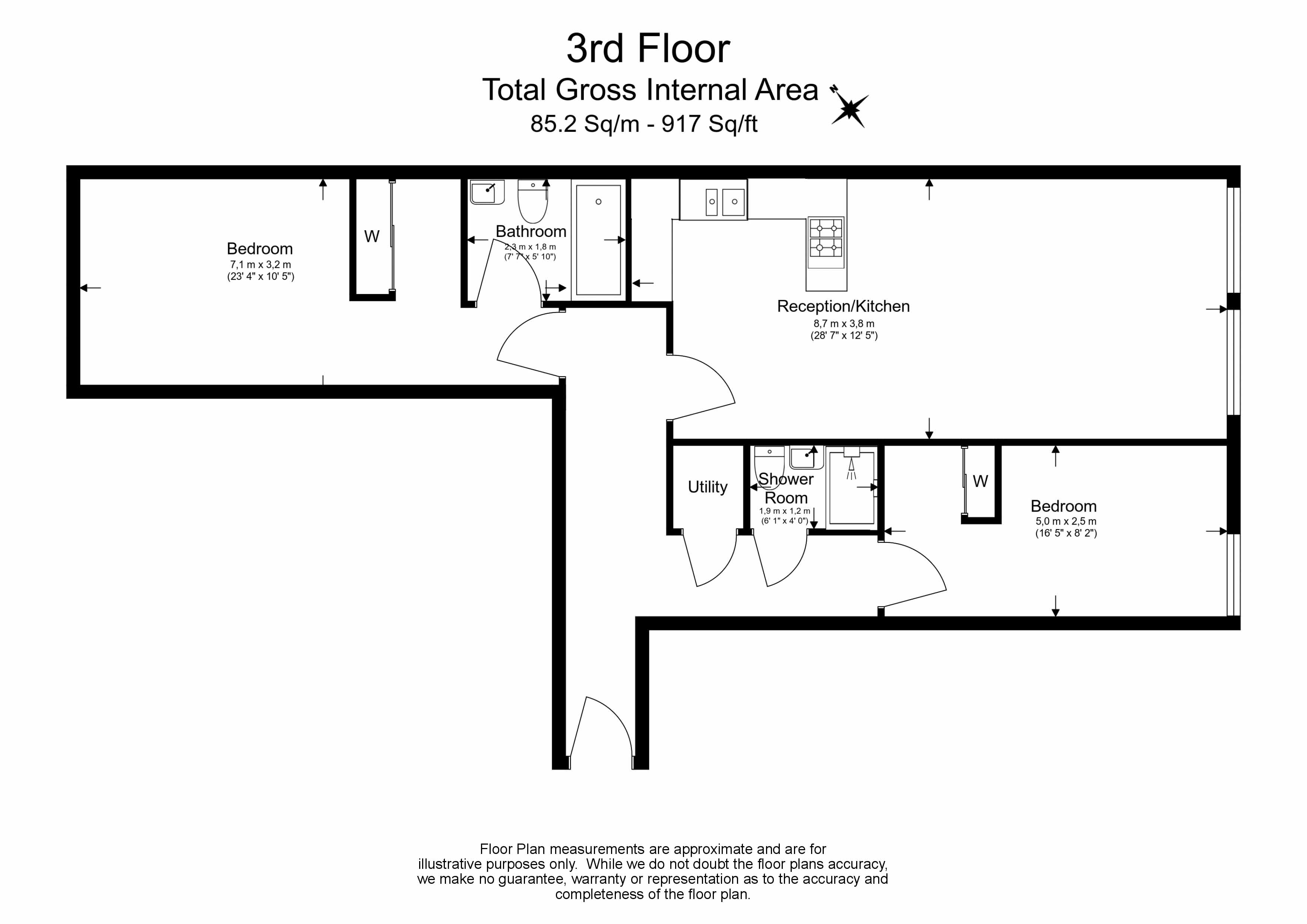 2 bedrooms flat to rent in Theobalds Road, City, WC1X-Floorplan