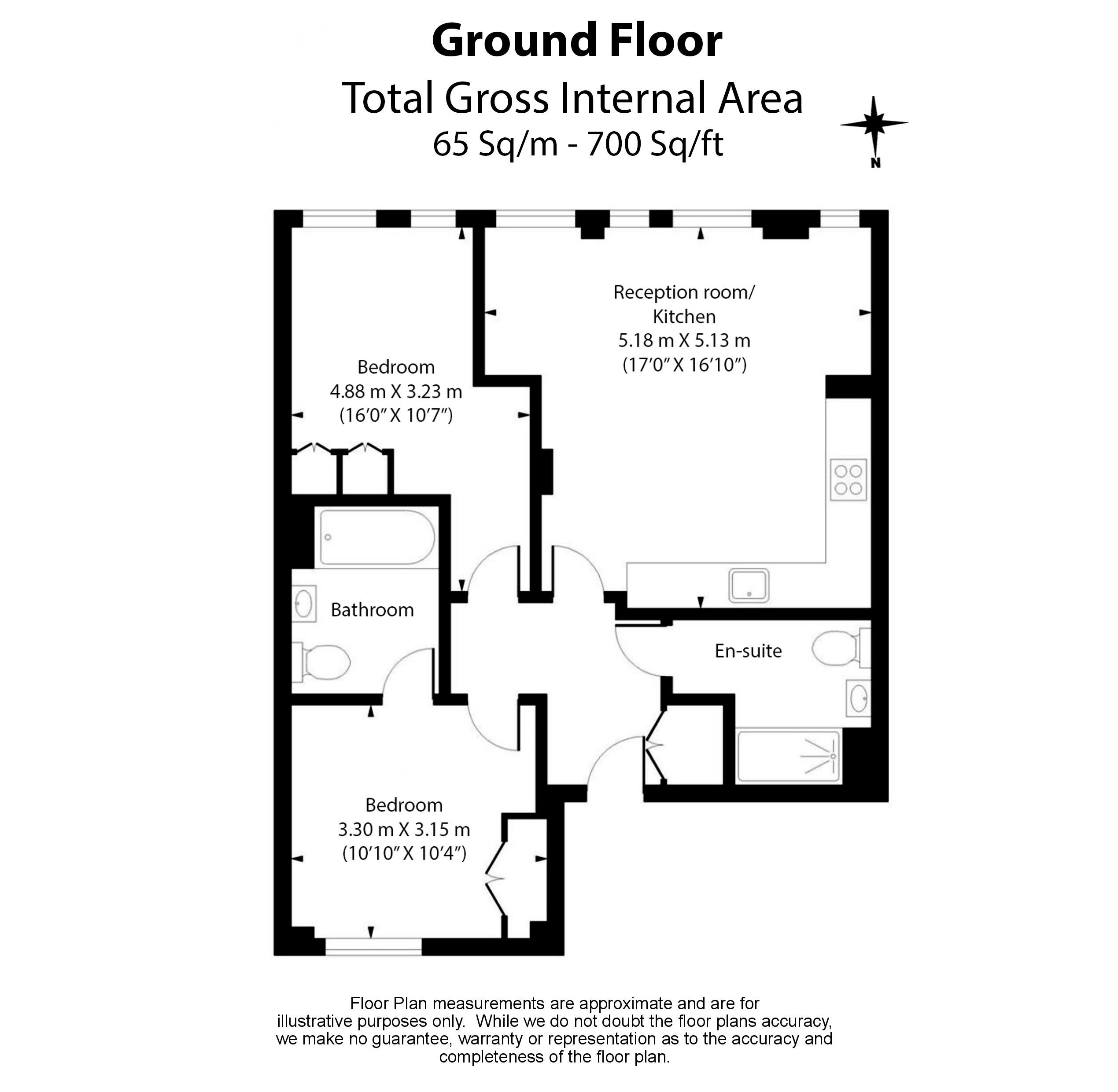 2 bedrooms flat to rent in Trematon Walk, Kings Cross, N1-Floorplan