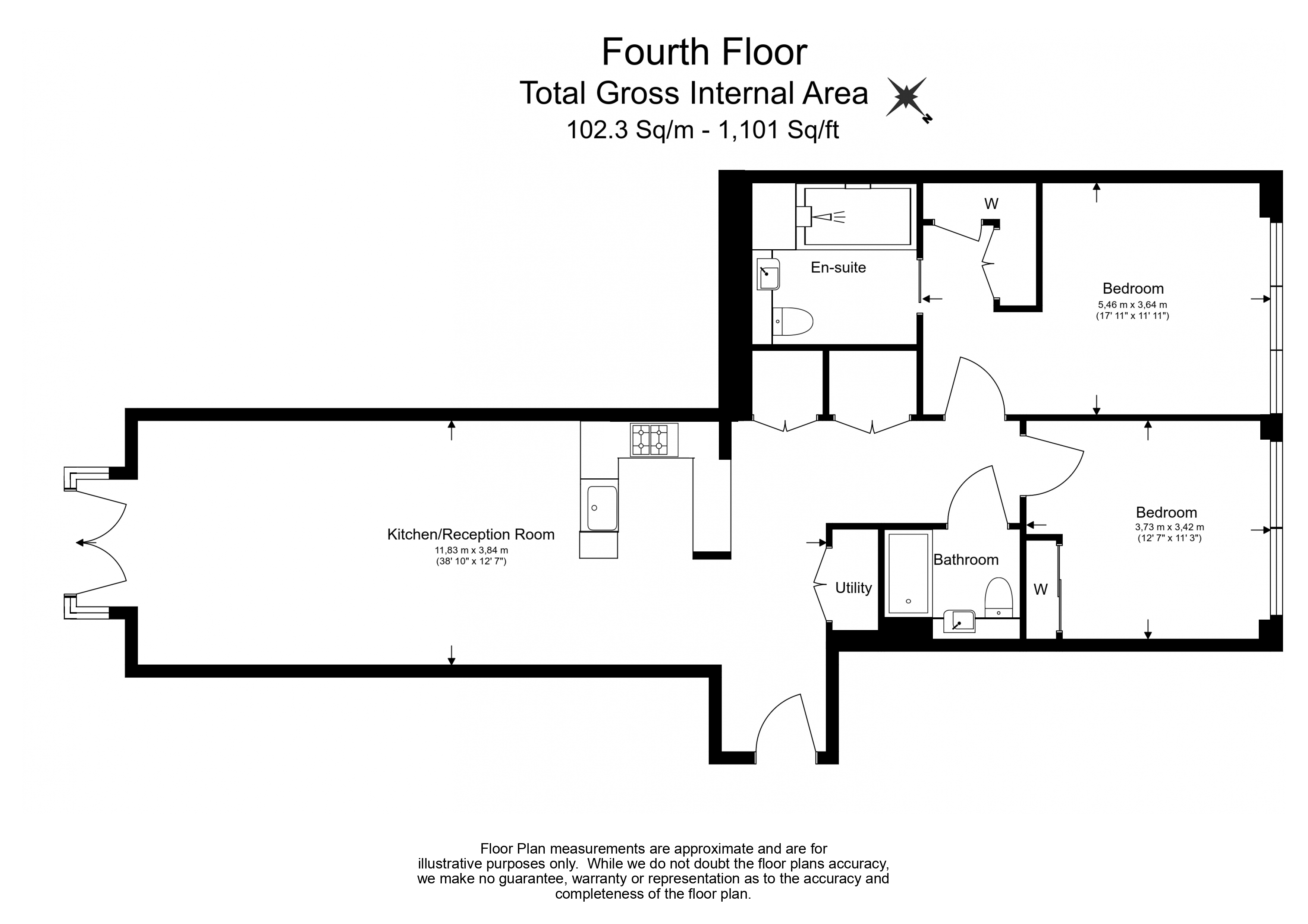 2 bedrooms flat to rent in Lincoln Square, Portugal Street, WC2A-Floorplan