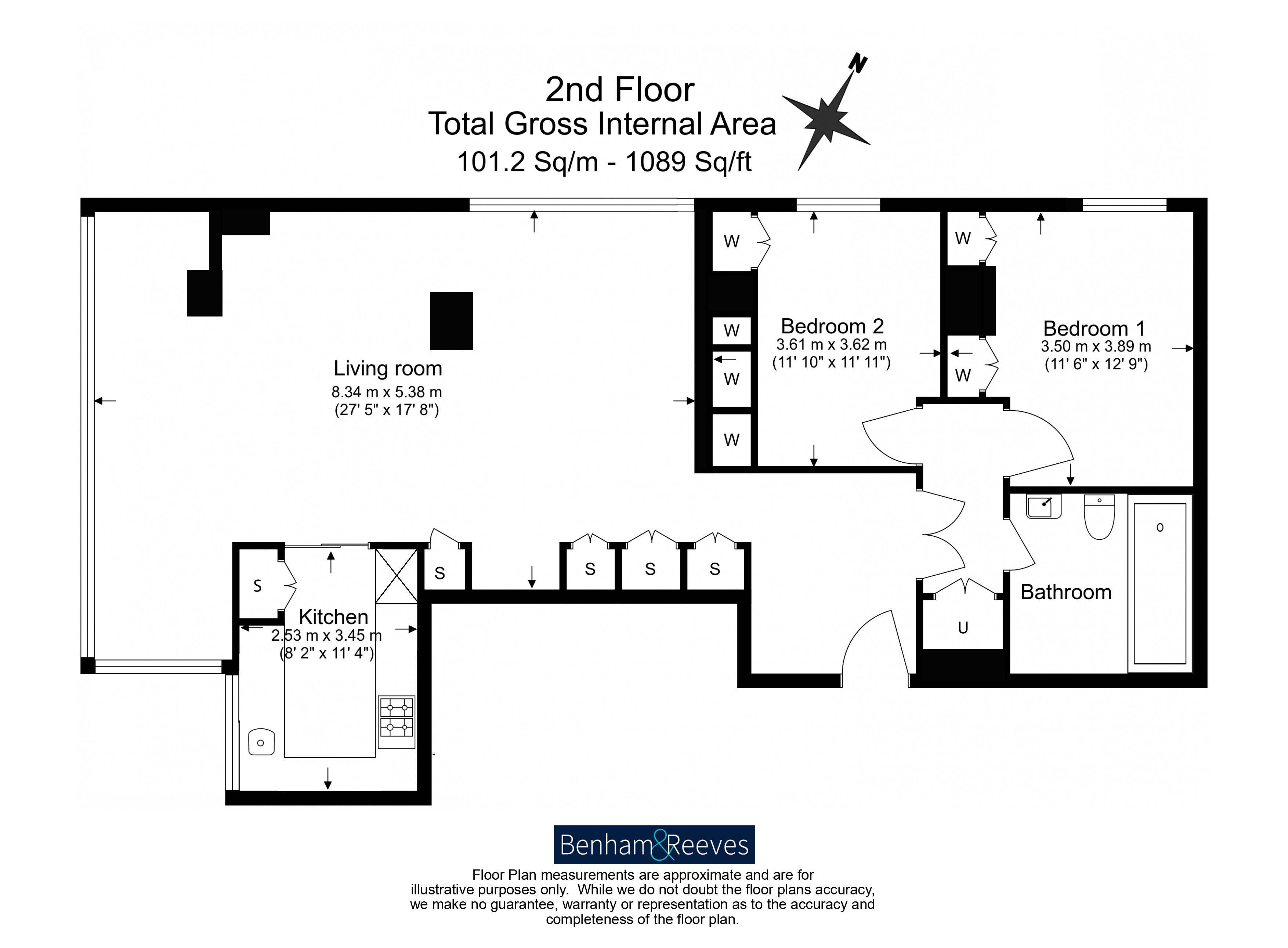 2 bedrooms flat to rent in Amen Lodge, Warwick Lane, EC4M-Floorplan