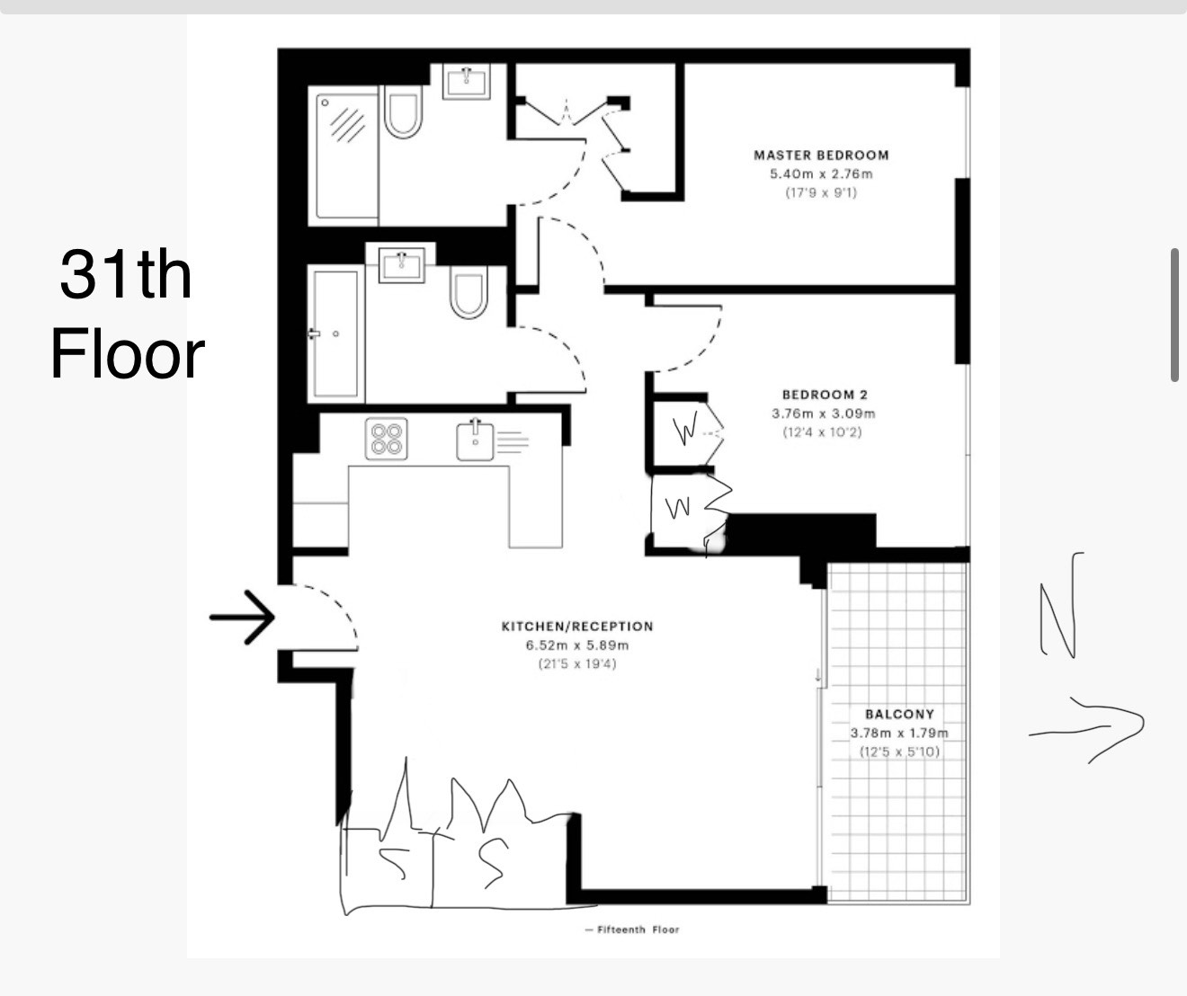 2 bedrooms flat to rent in Atlas Building, 145 City Road, EC1V-Floorplan