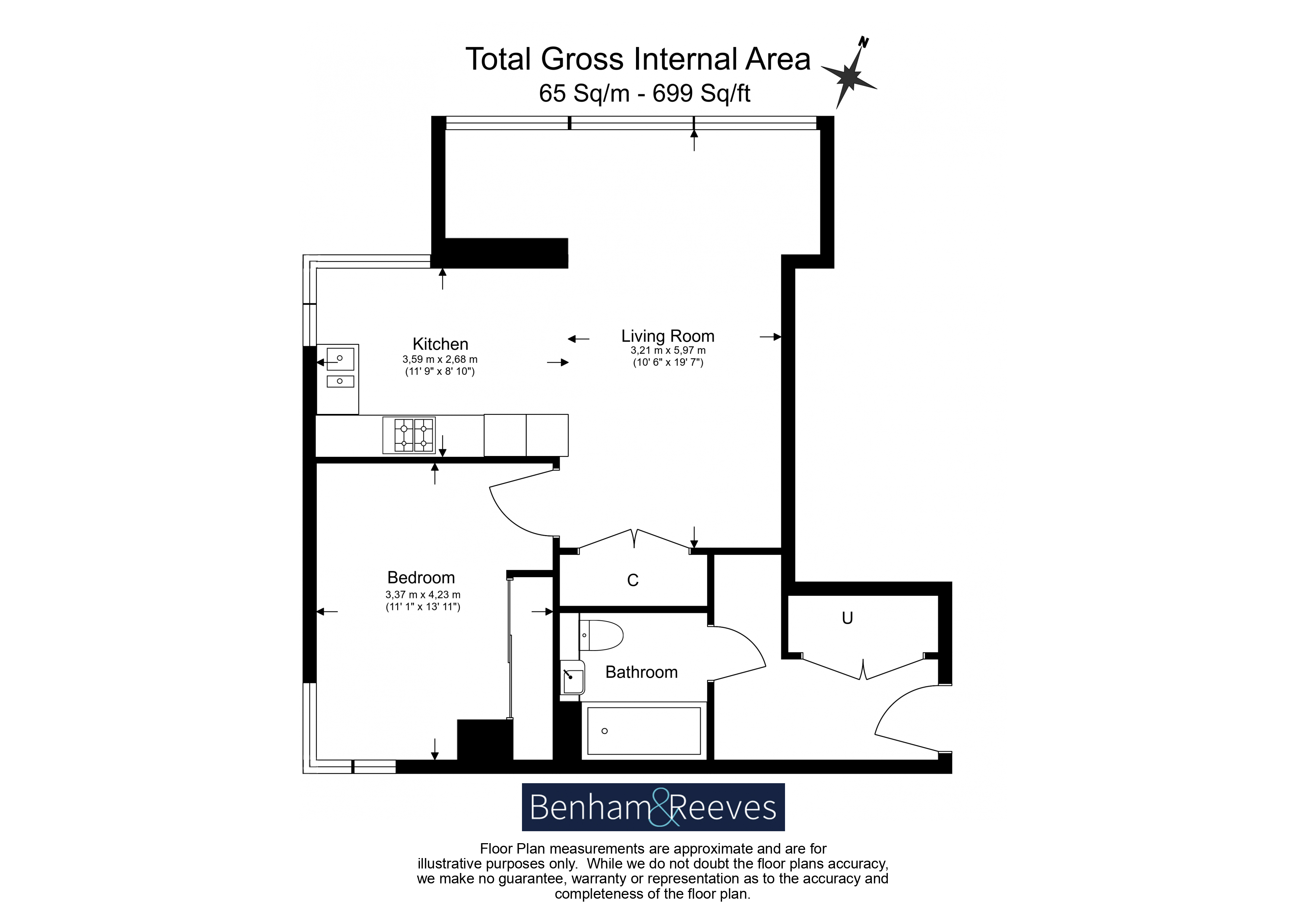 1 bedroom flat to rent in Valencia Tower, Bollinder Place, EC1V-Floorplan