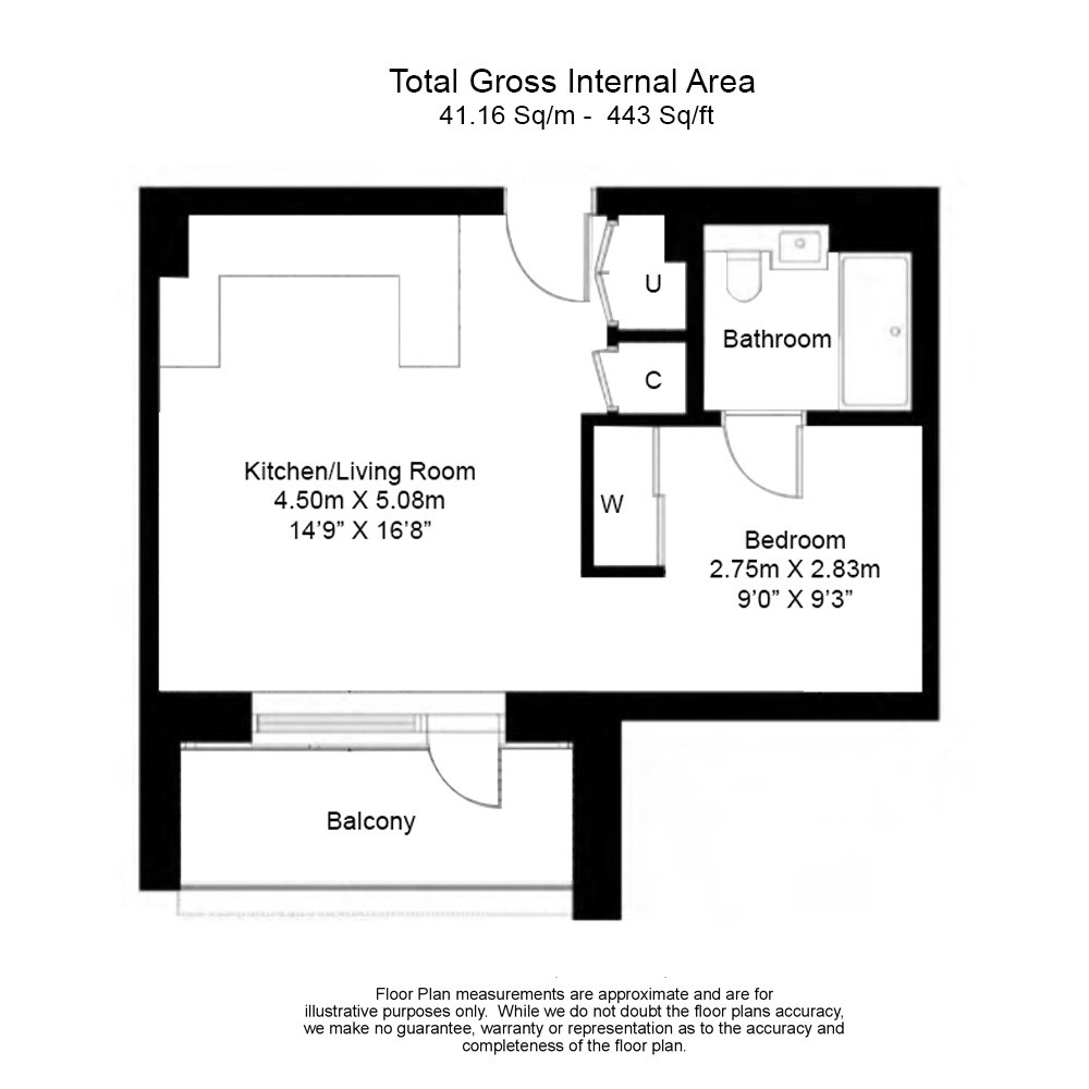 1 bedroom flat to rent in Accolade Avenue, Southhall, UB1-Floorplan