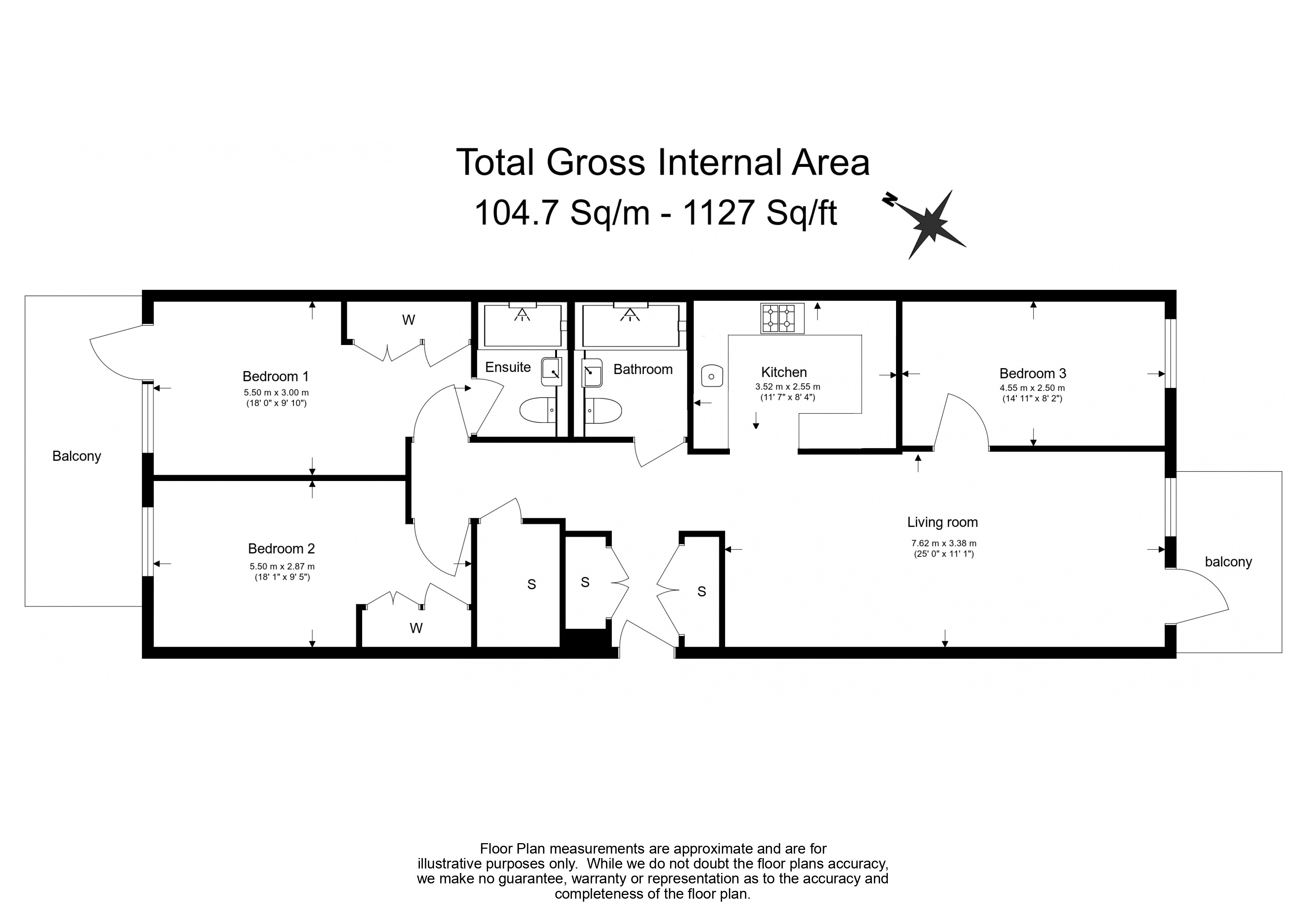 3  bedrooms flat to rent in Caldon Boulevard, Wembley, HA0-Floorplan