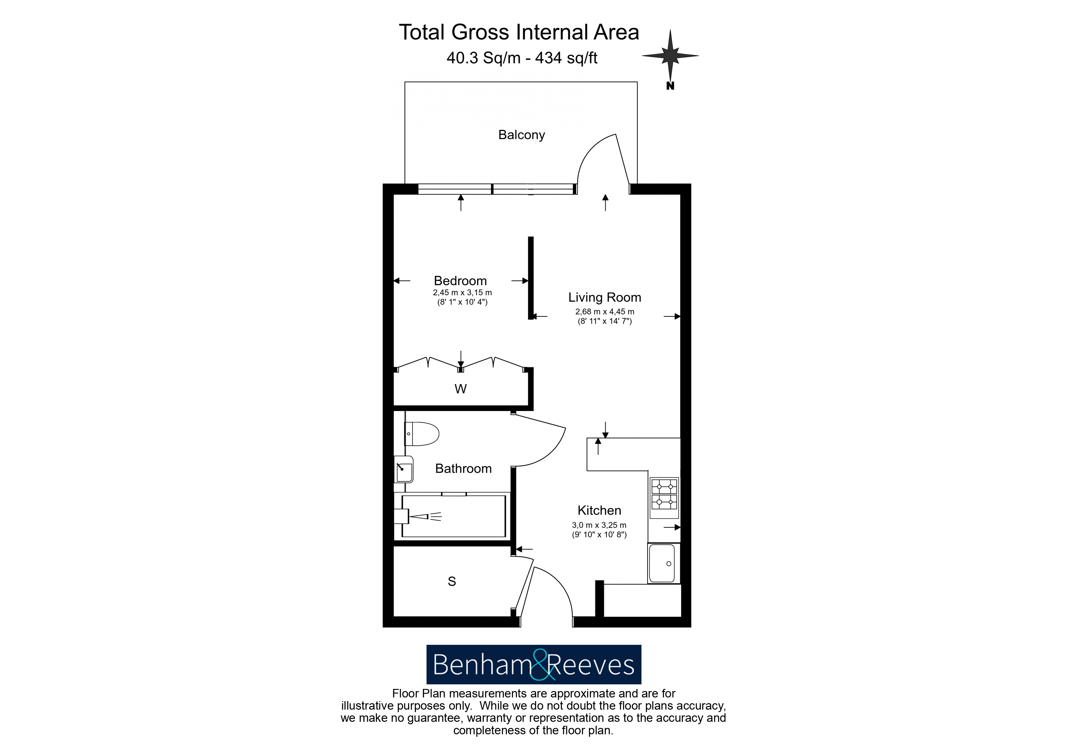 1 bedroom flat to rent in Beresford Ave, Wembley HA0-Floorplan