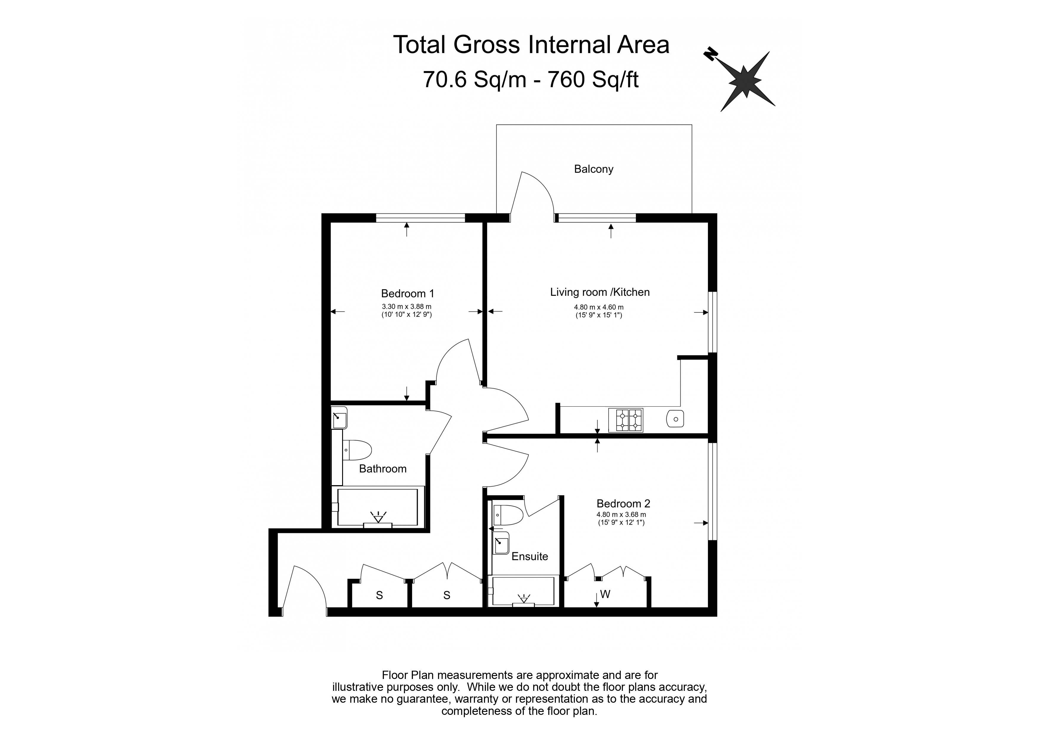 2 bedrooms flat to rent in Belgrave Road, Wembley, HA0-Floorplan