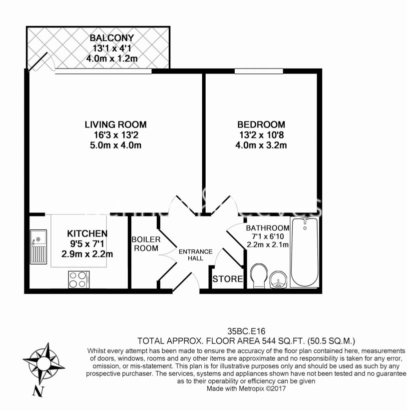 1  bedroom flat to rent in Royal Dockside, Beckton, E16-Floorplan