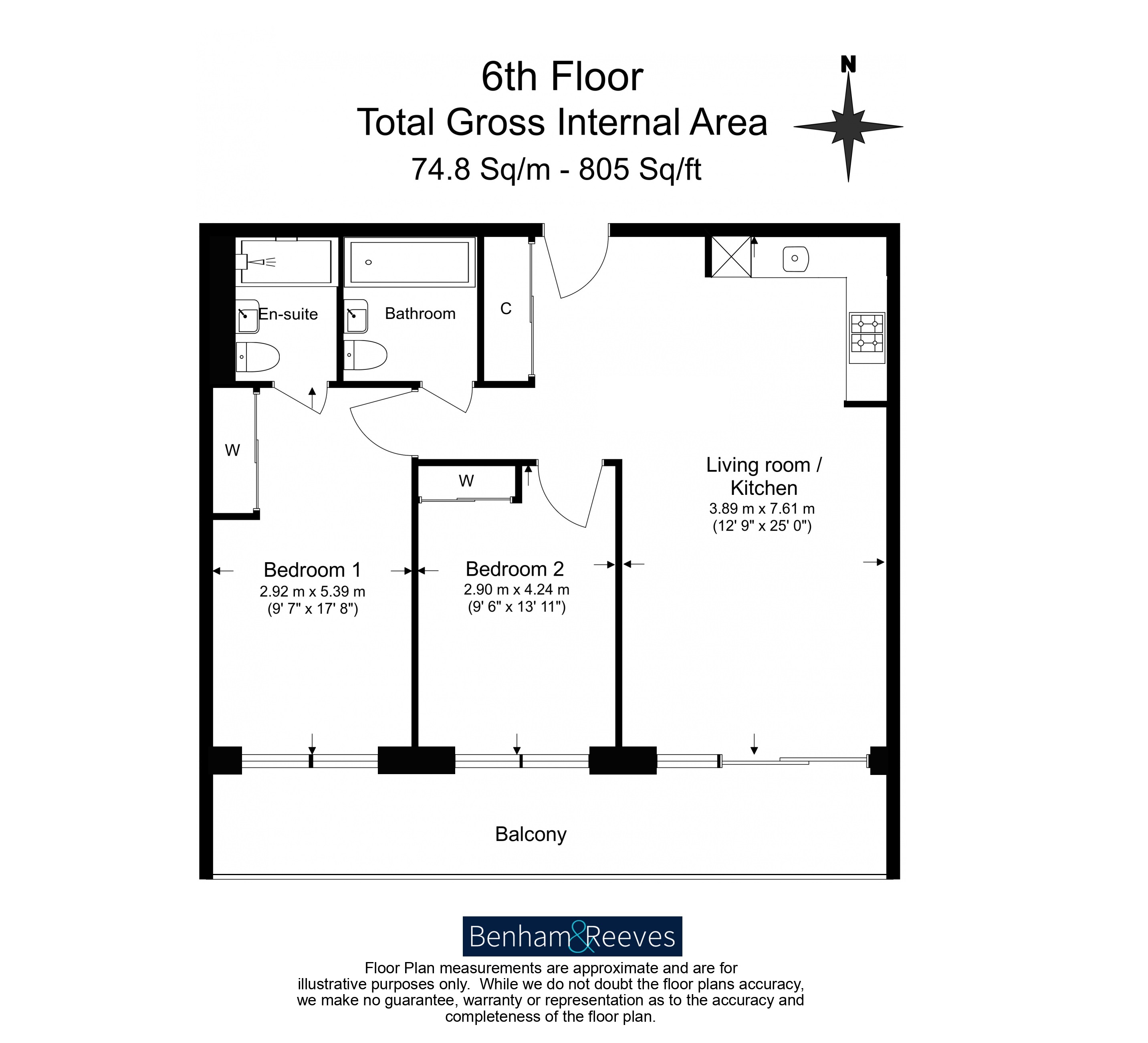 2 bedrooms flat to rent in Bonnet Street, Royal Wharf Riverscape, E16-Floorplan