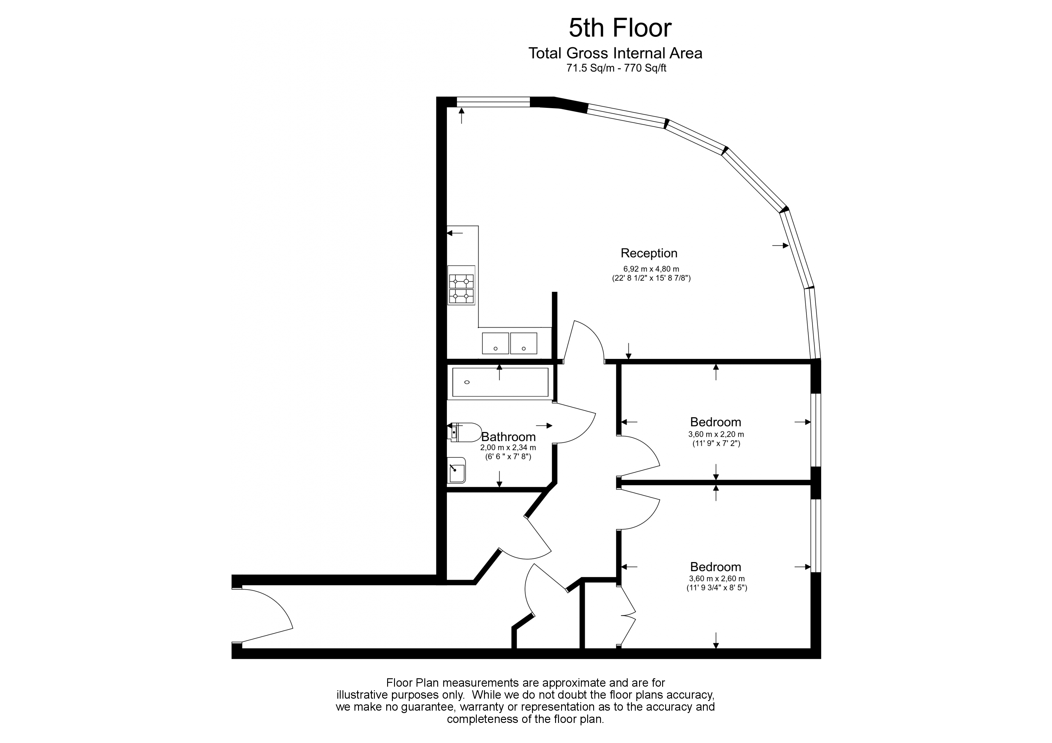 2 bedrooms flat to rent in Townmead Road, Imperial Wharf, SW6-Floorplan