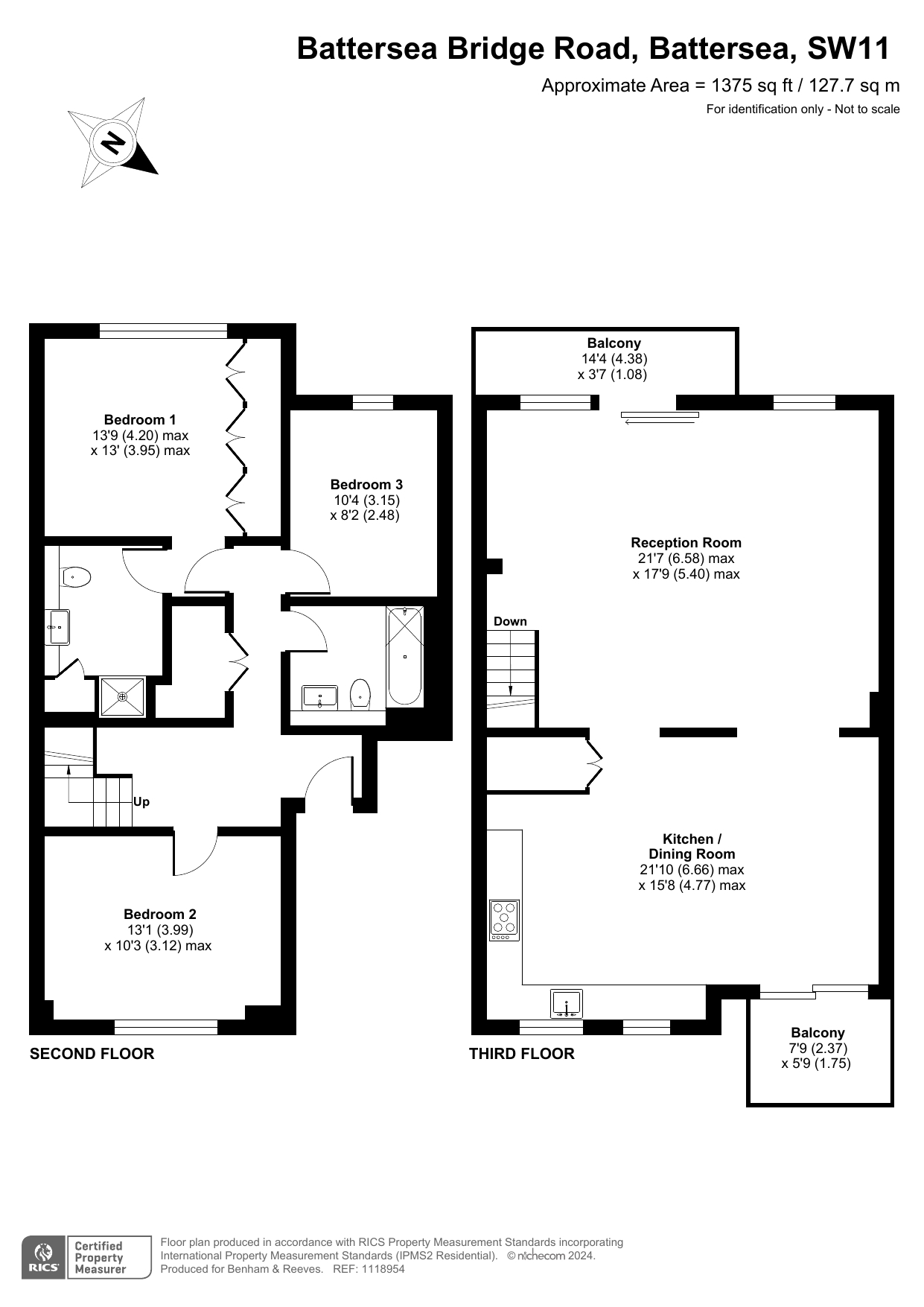 3 bedrooms flat to rent in Battersea Bridge Road, Imperial Wharf, SW11-Floorplan